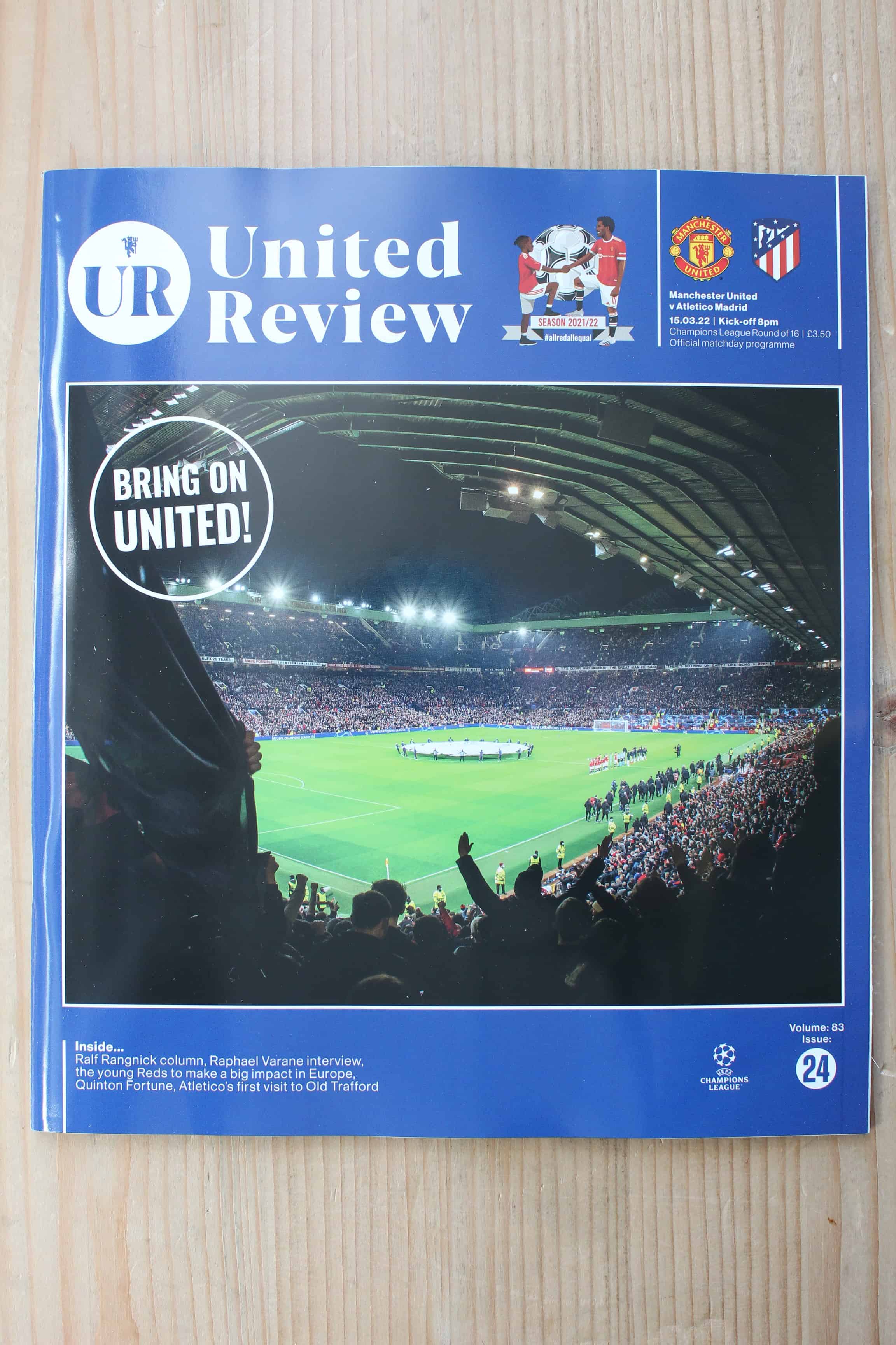 Manchester United FC v Athletico Madrid