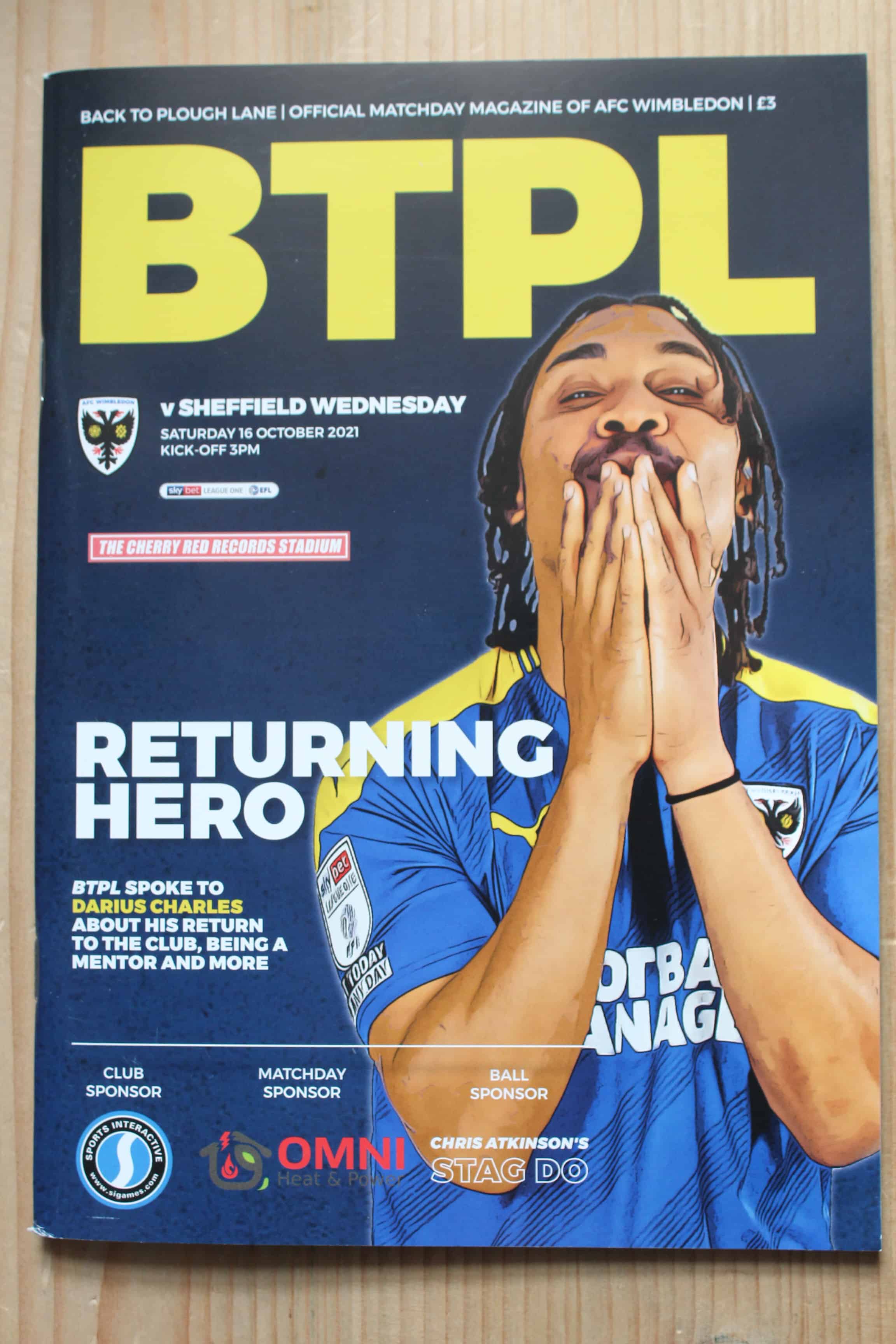 AFC Wimbledon FC v Sheffield Wednesday FC 