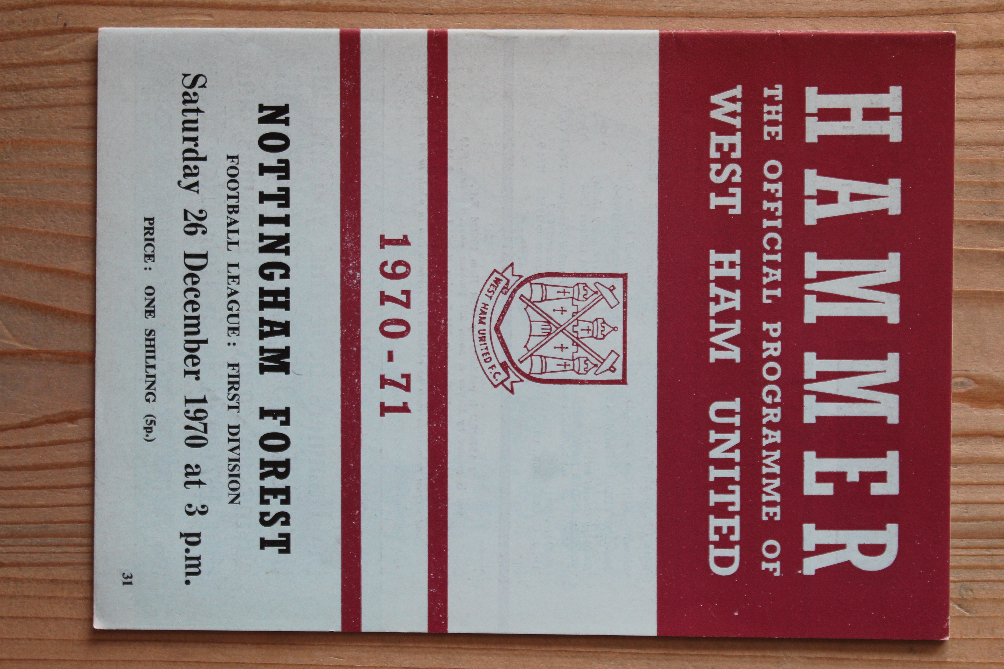 West Ham United FC v Nottingham Forest FC