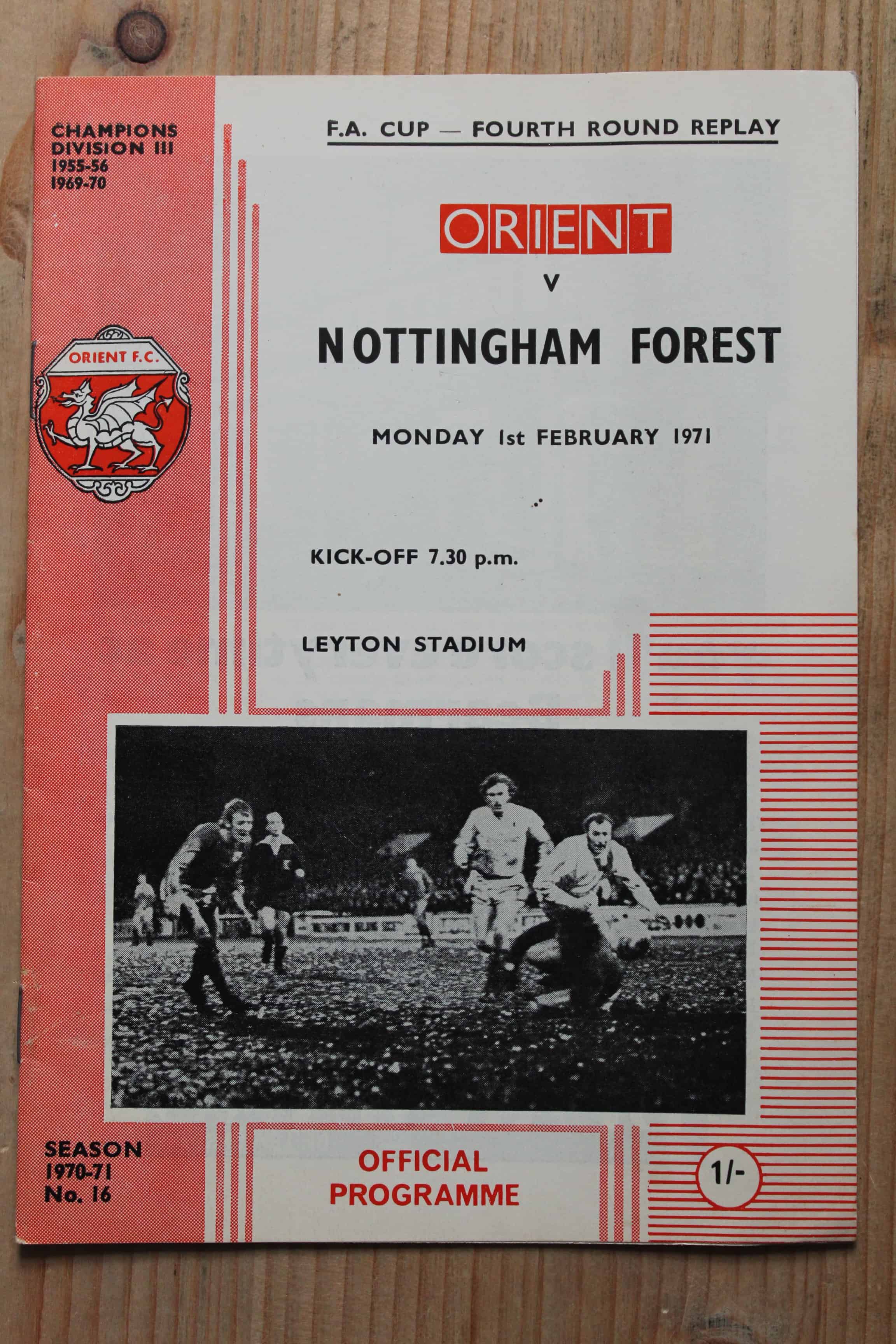 Orient v Nottingham Forest FC