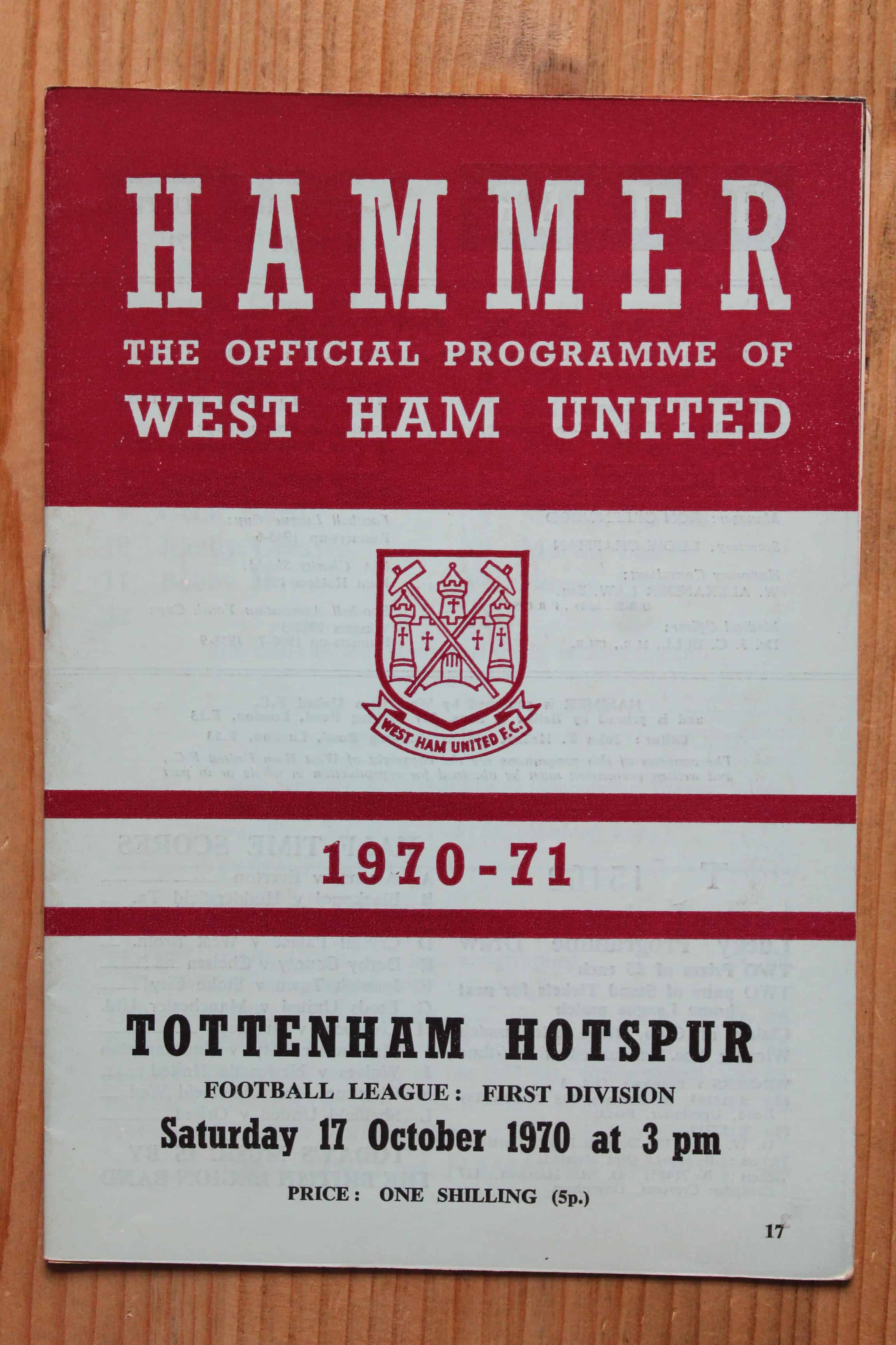 West Ham United FC v Tottenham Hotspur FC