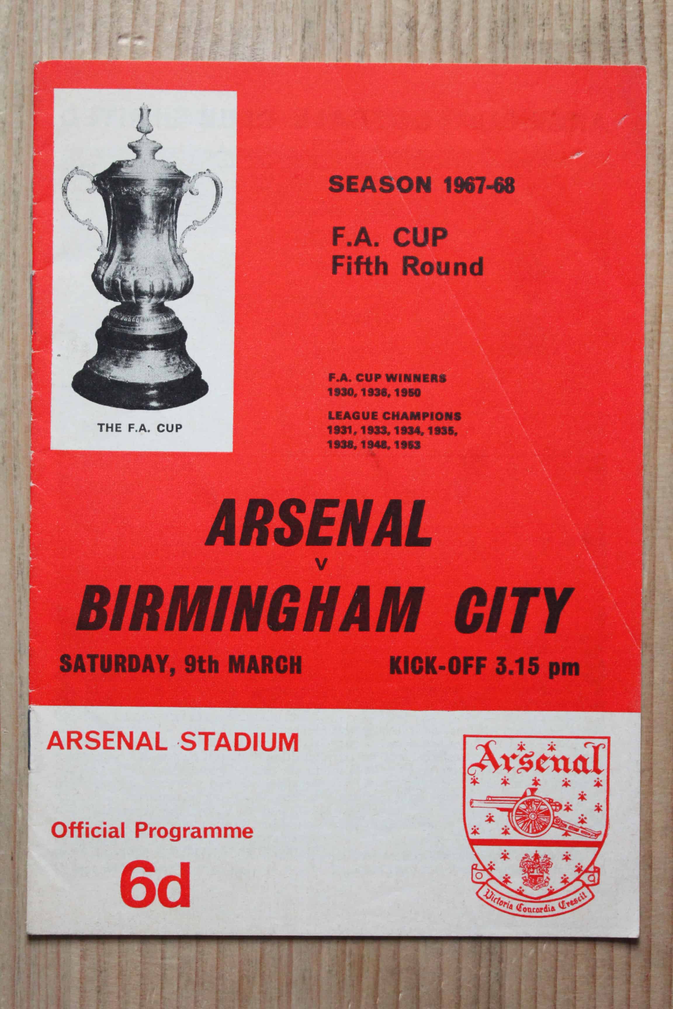 Arsenal FC v Birmingham City FC