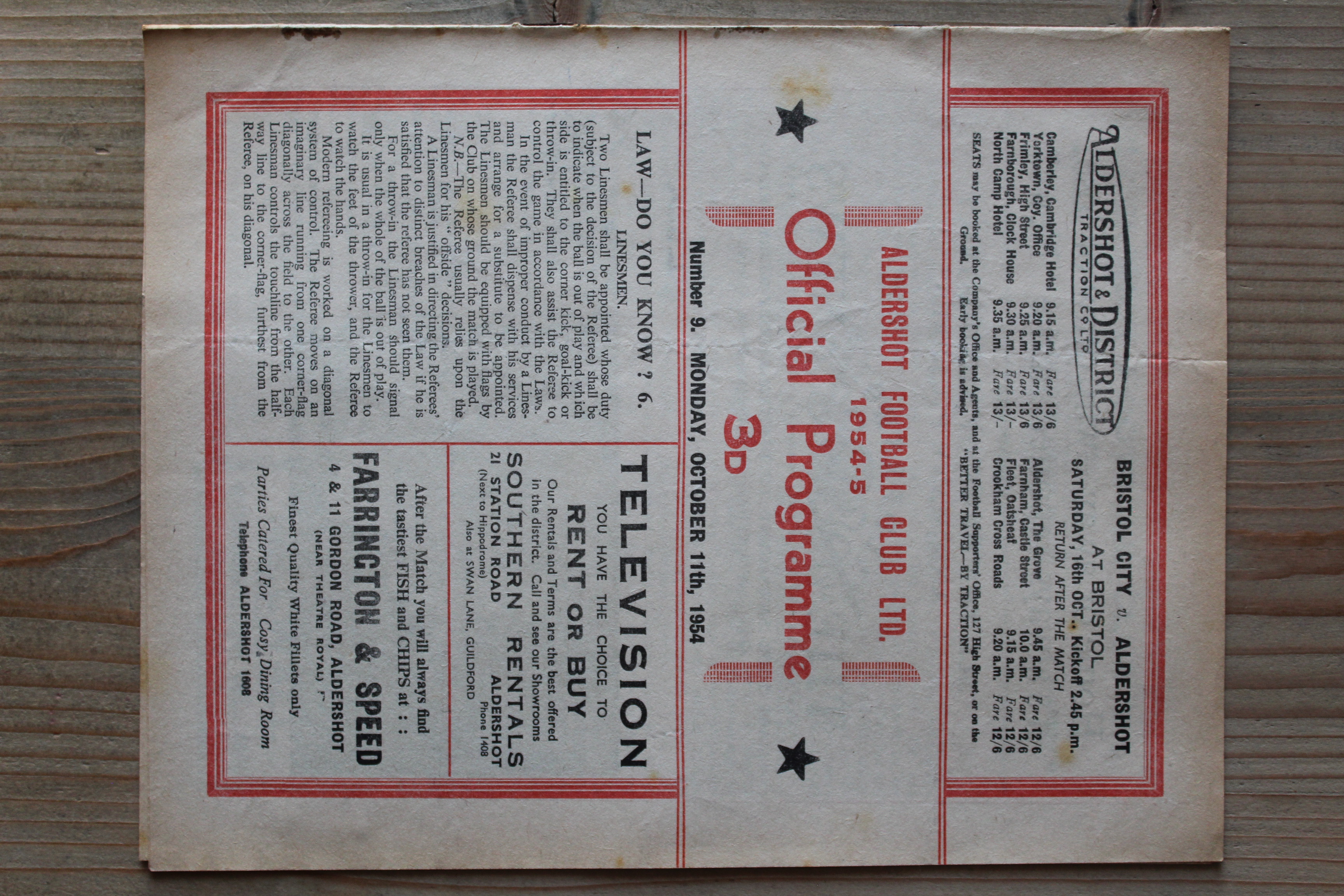 Aldershot F.C v International Managers XI