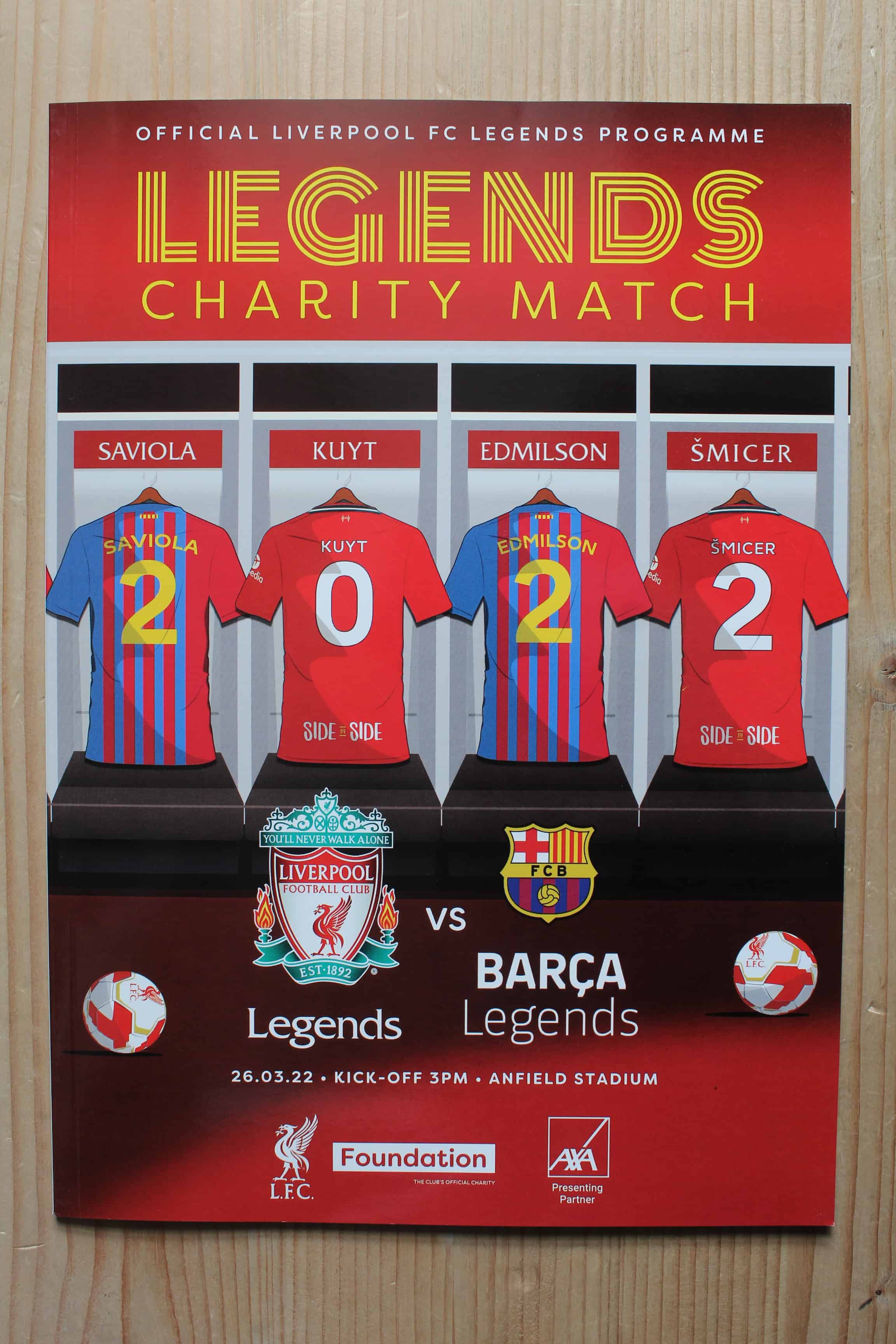 Liverpool (Legends)  v Barcelona (Legends)