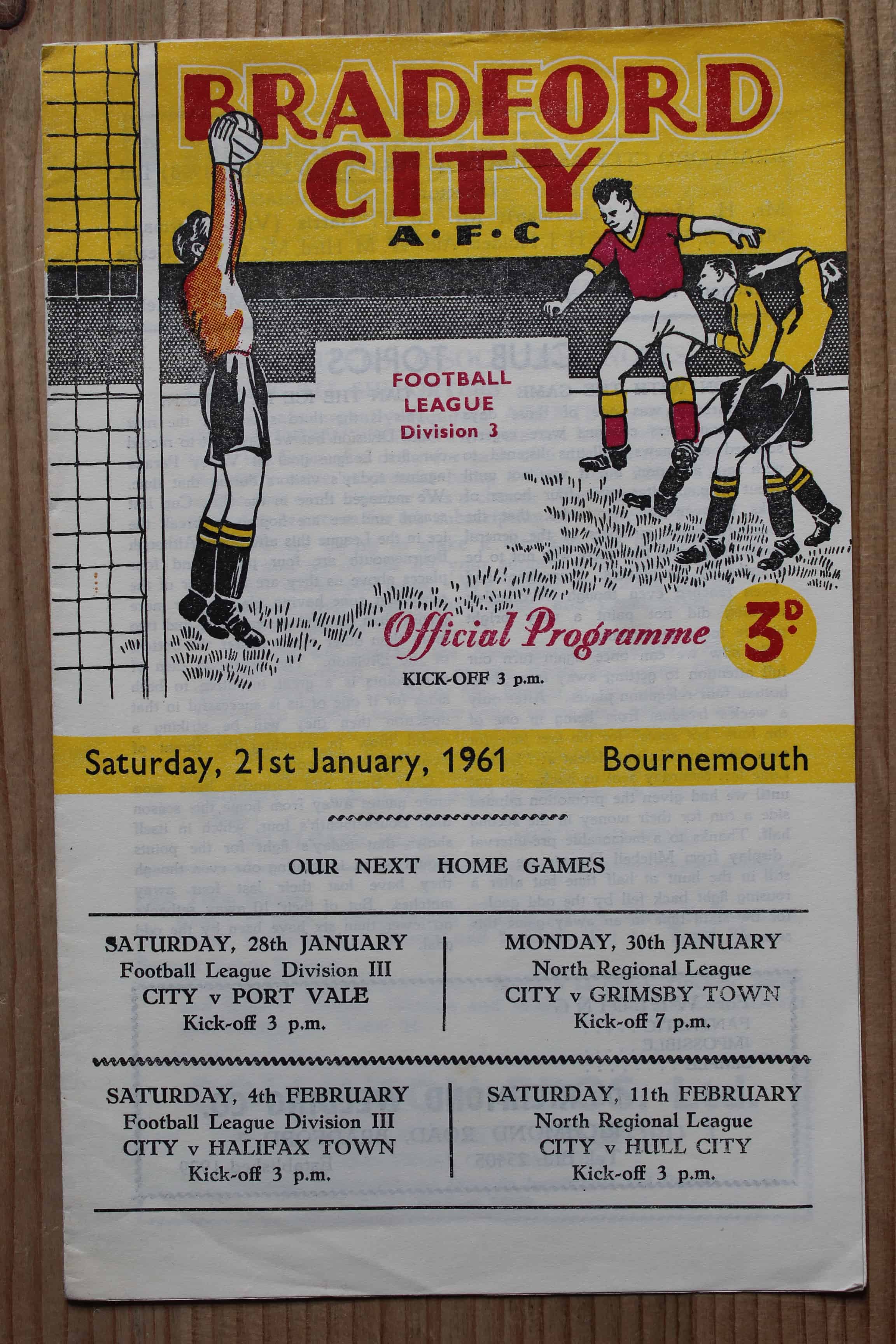 Bradford City FC v Bournemouth & Boscombe