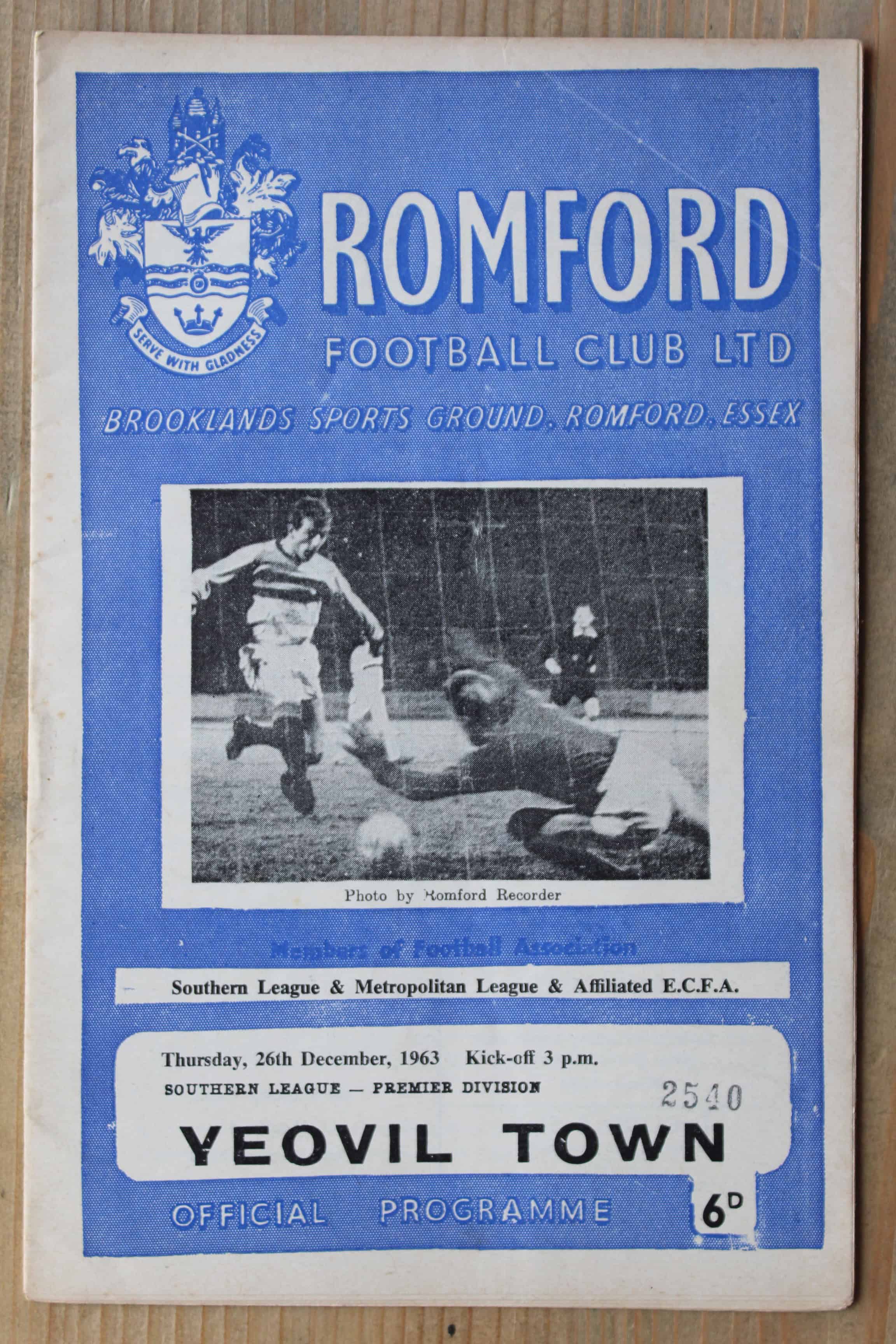 Romford v Yeovil Town FC