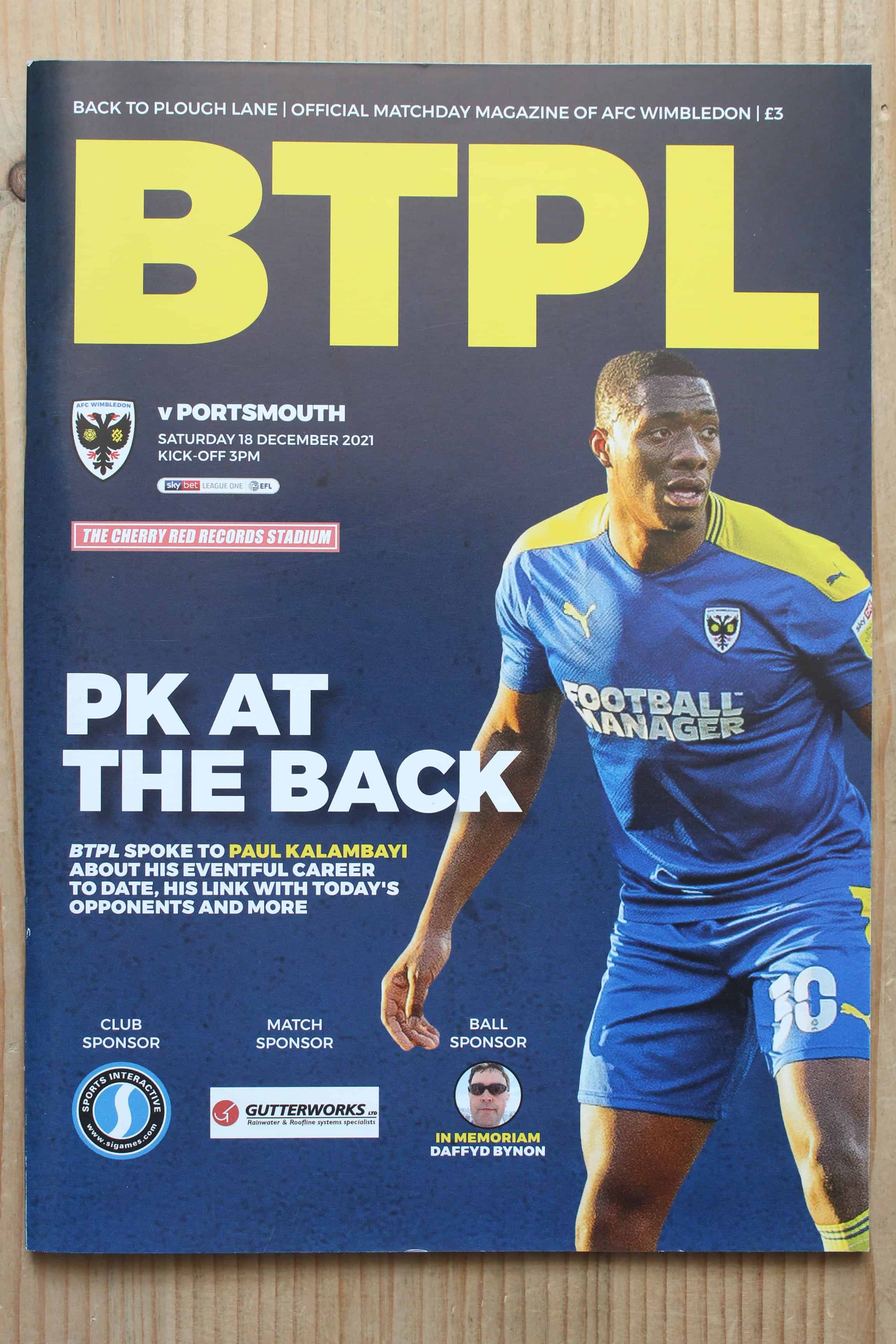 AFC Wimbledon FC v Portsmouth FC