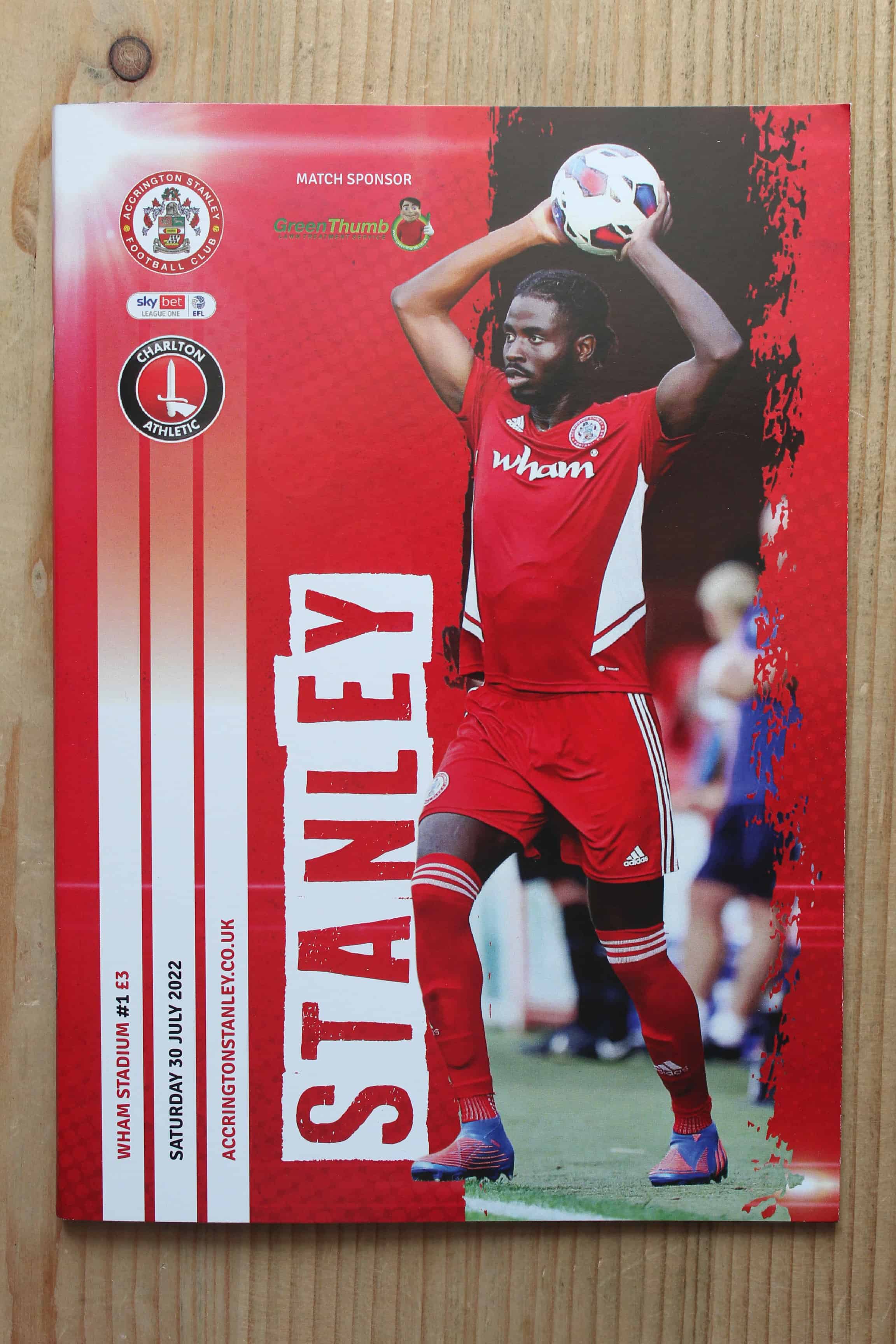 Accrington Stanley FC v Charlton Athletic FC