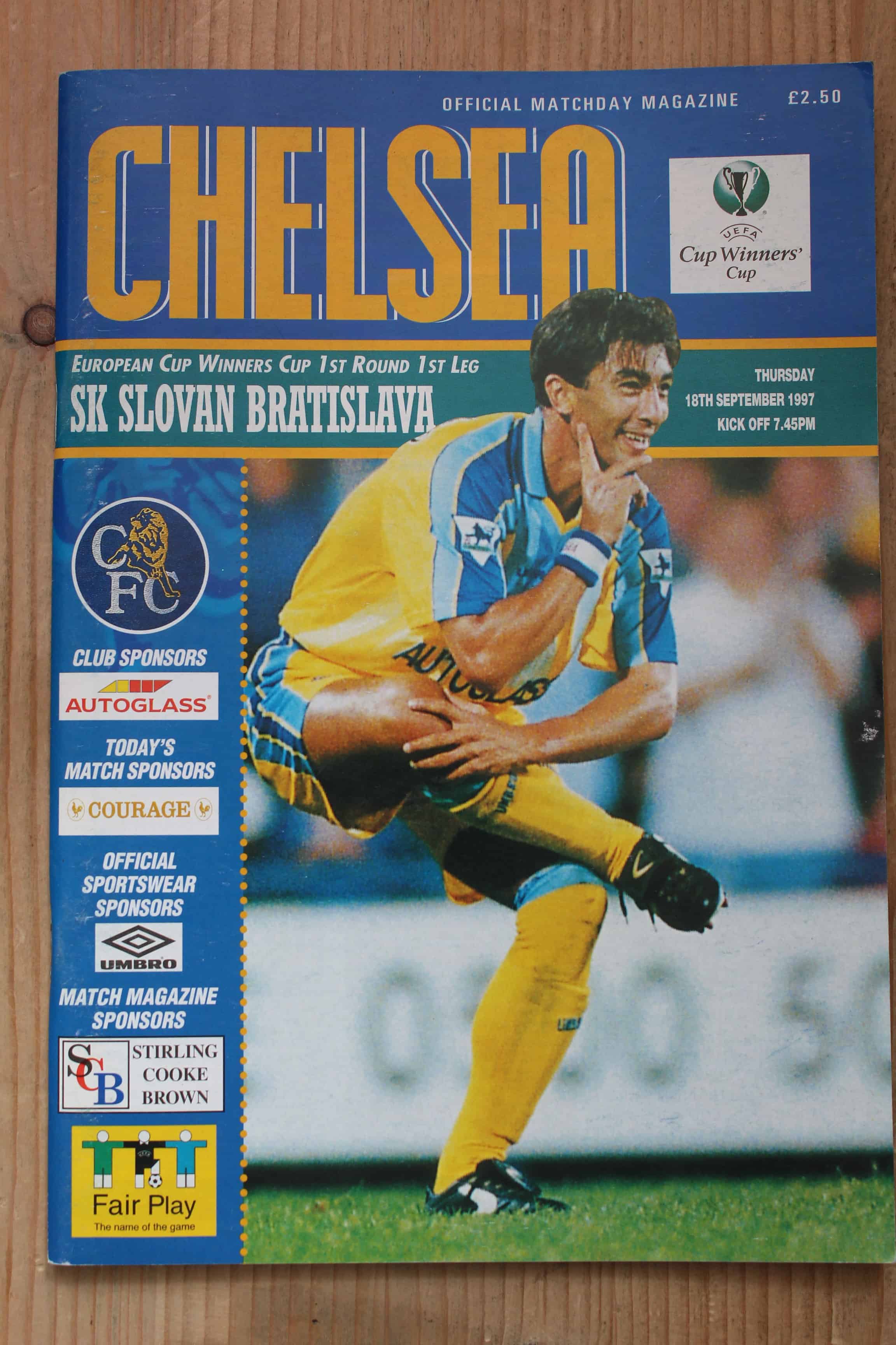 Chelsea FC v Slovan Bratislava (Czechoslolovakia)