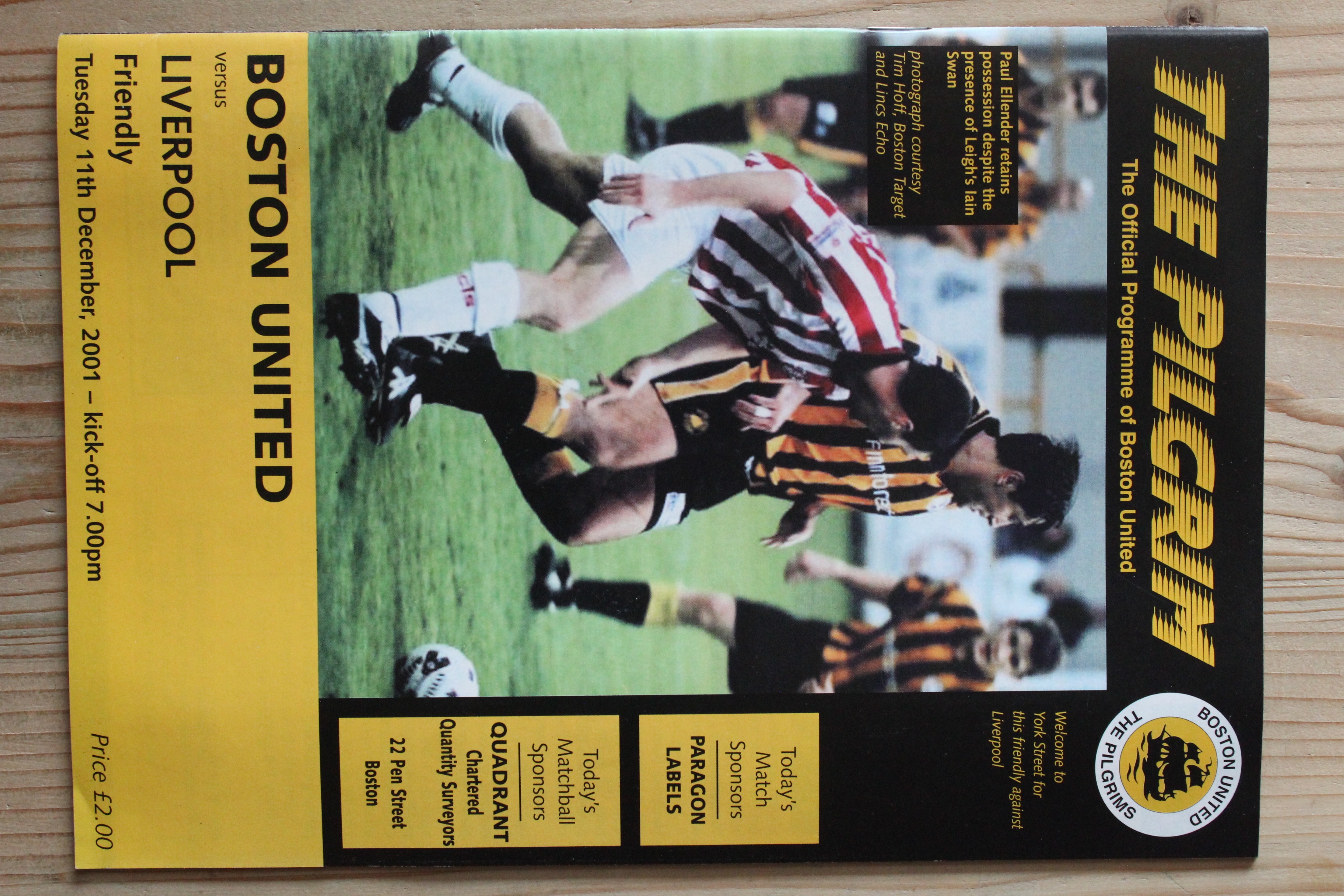 Boston United v Liverpool FC