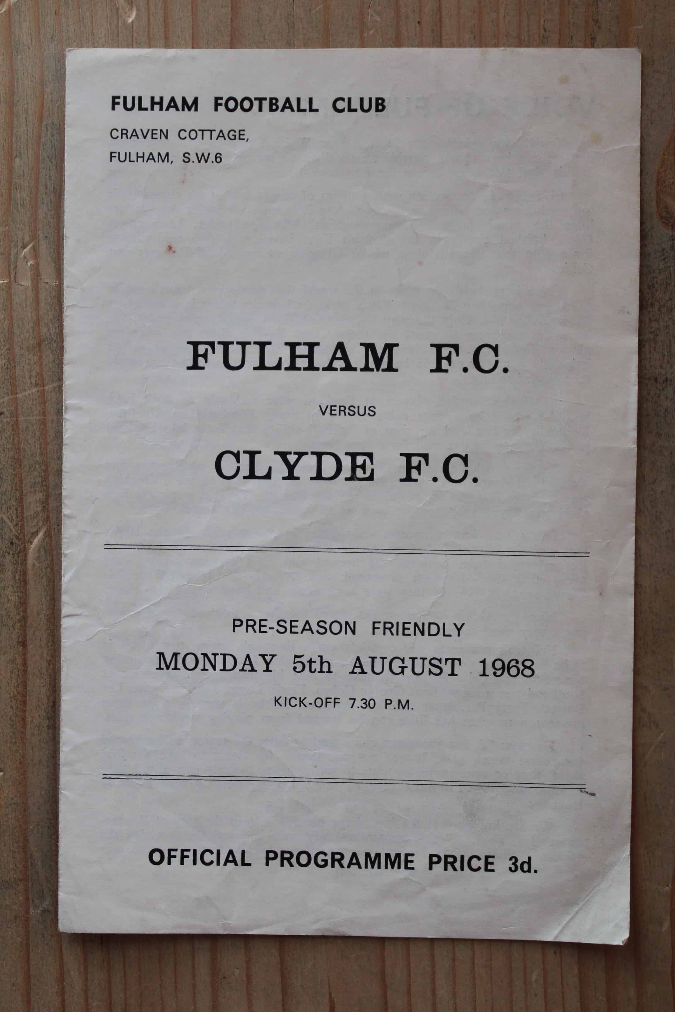 Fulham FC v Clyde