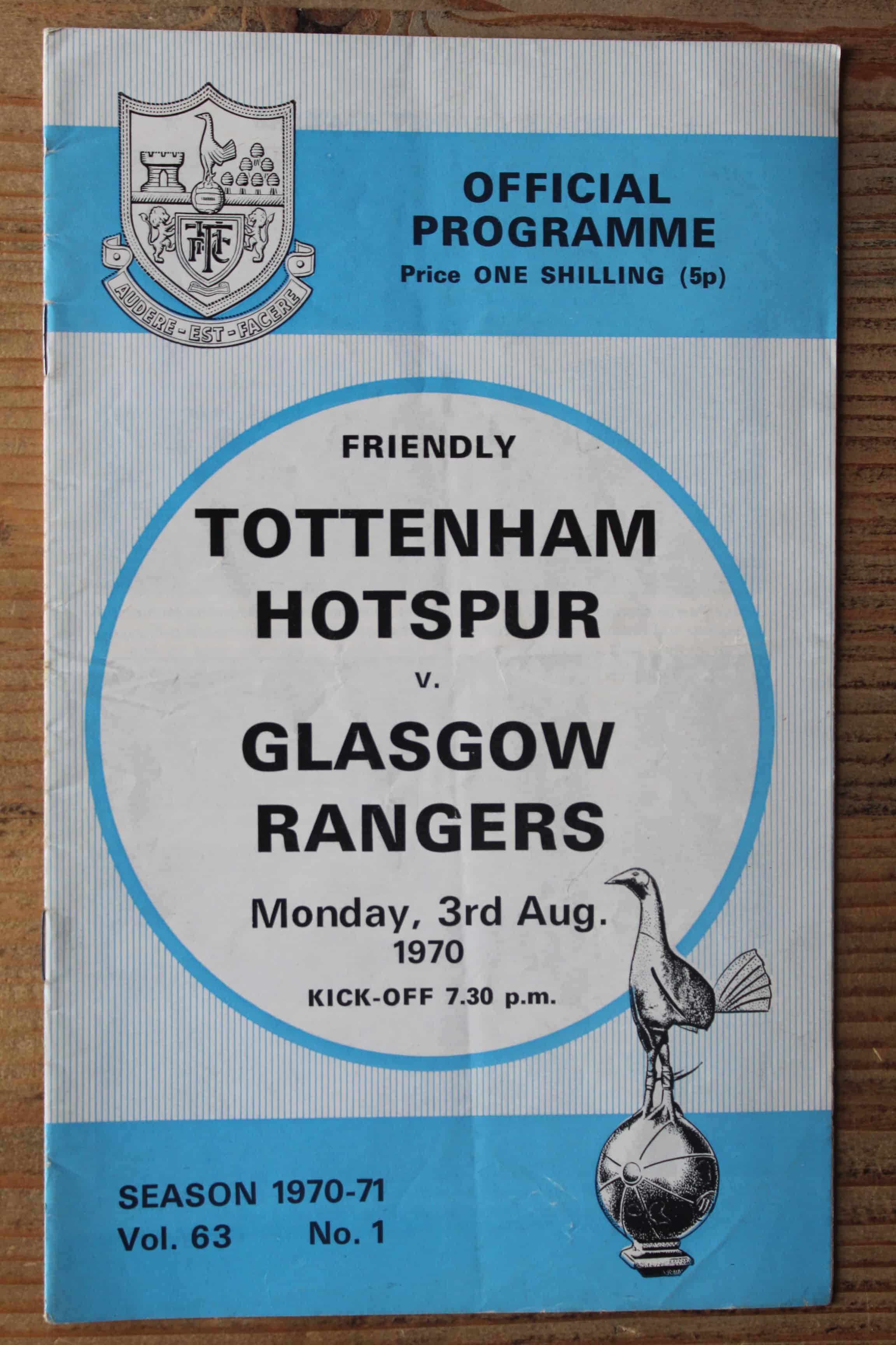 Tottenham Hotspur FC v Rangers (Glasgow) FC