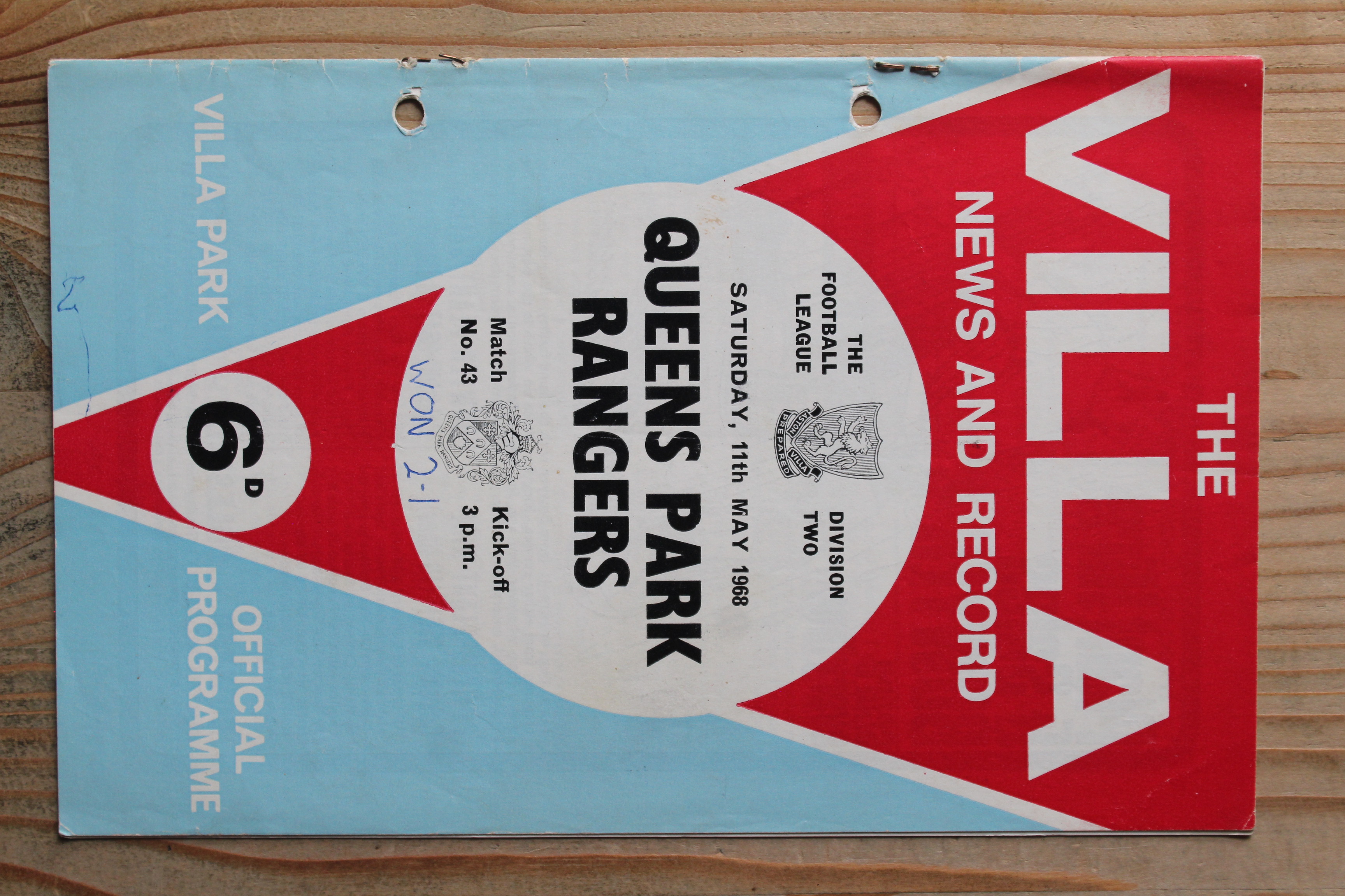 Aston Villa FC v Queens Park Rangers FC