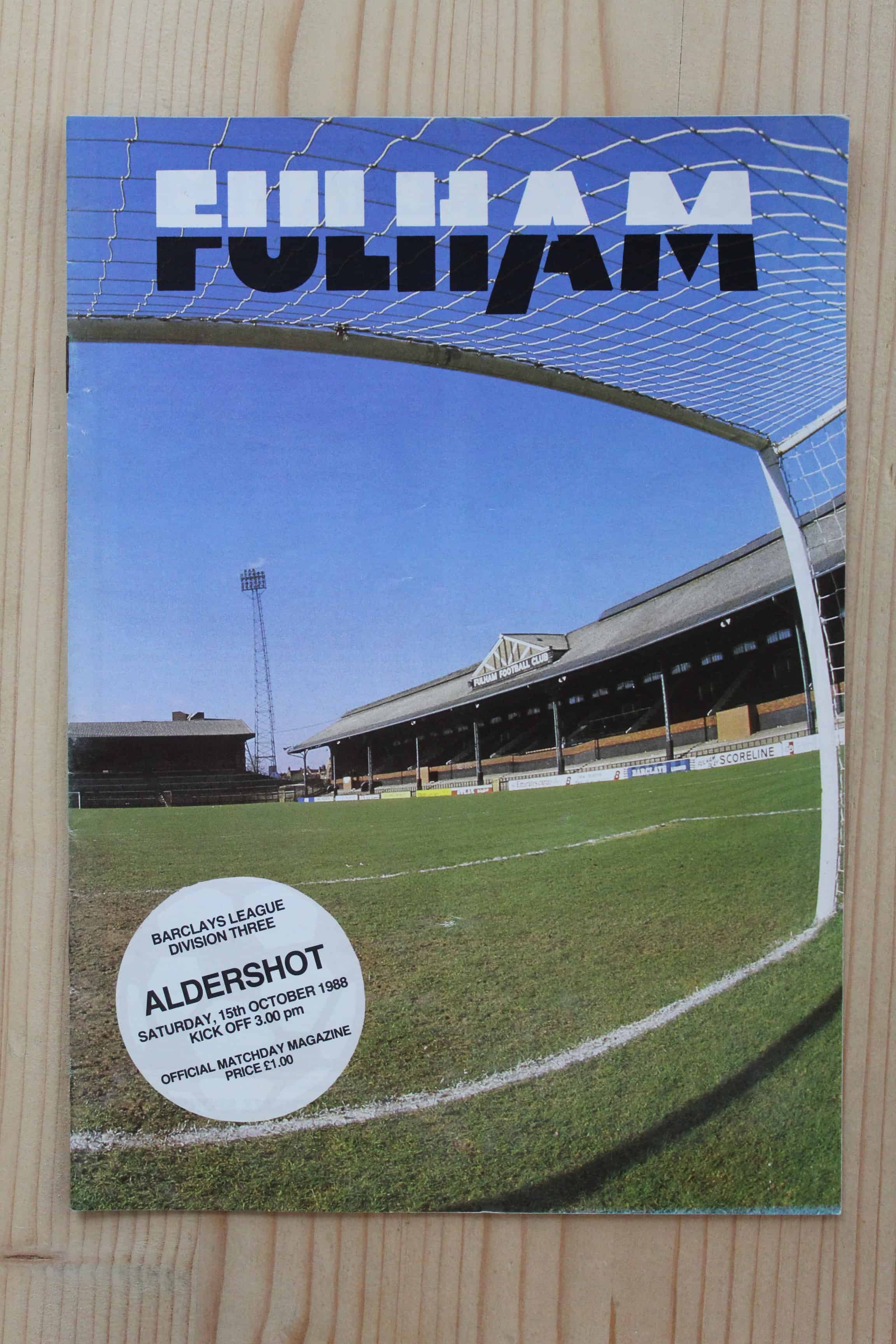 Fulham FC v Aldershot F.C