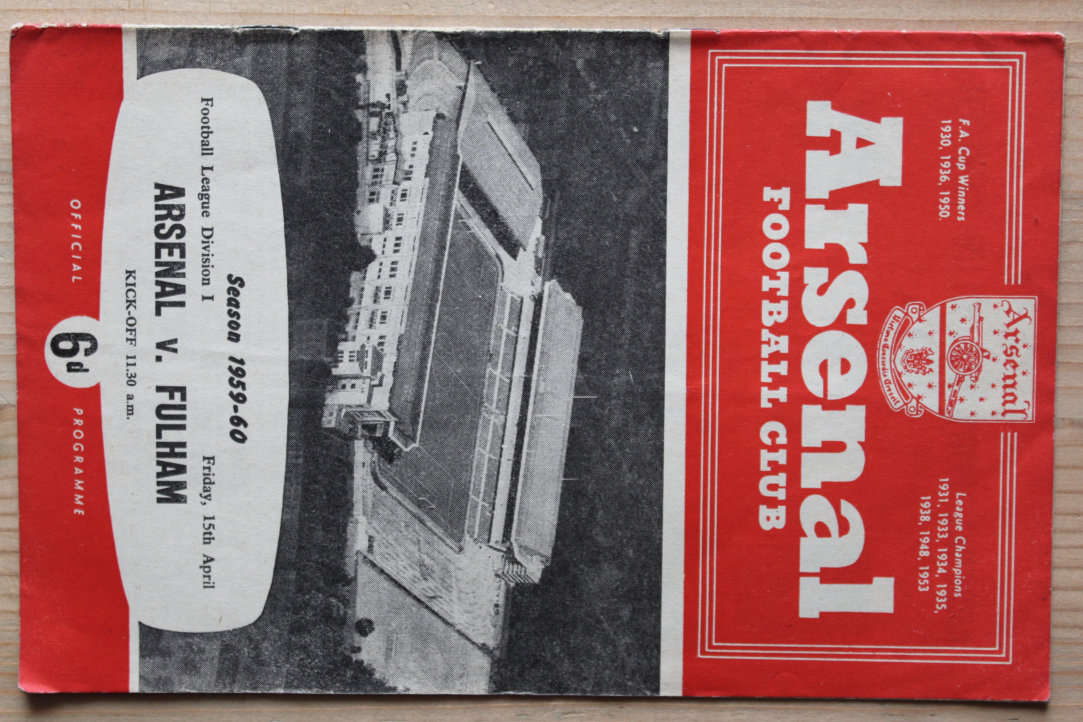 Arsenal FC v Fulham FC