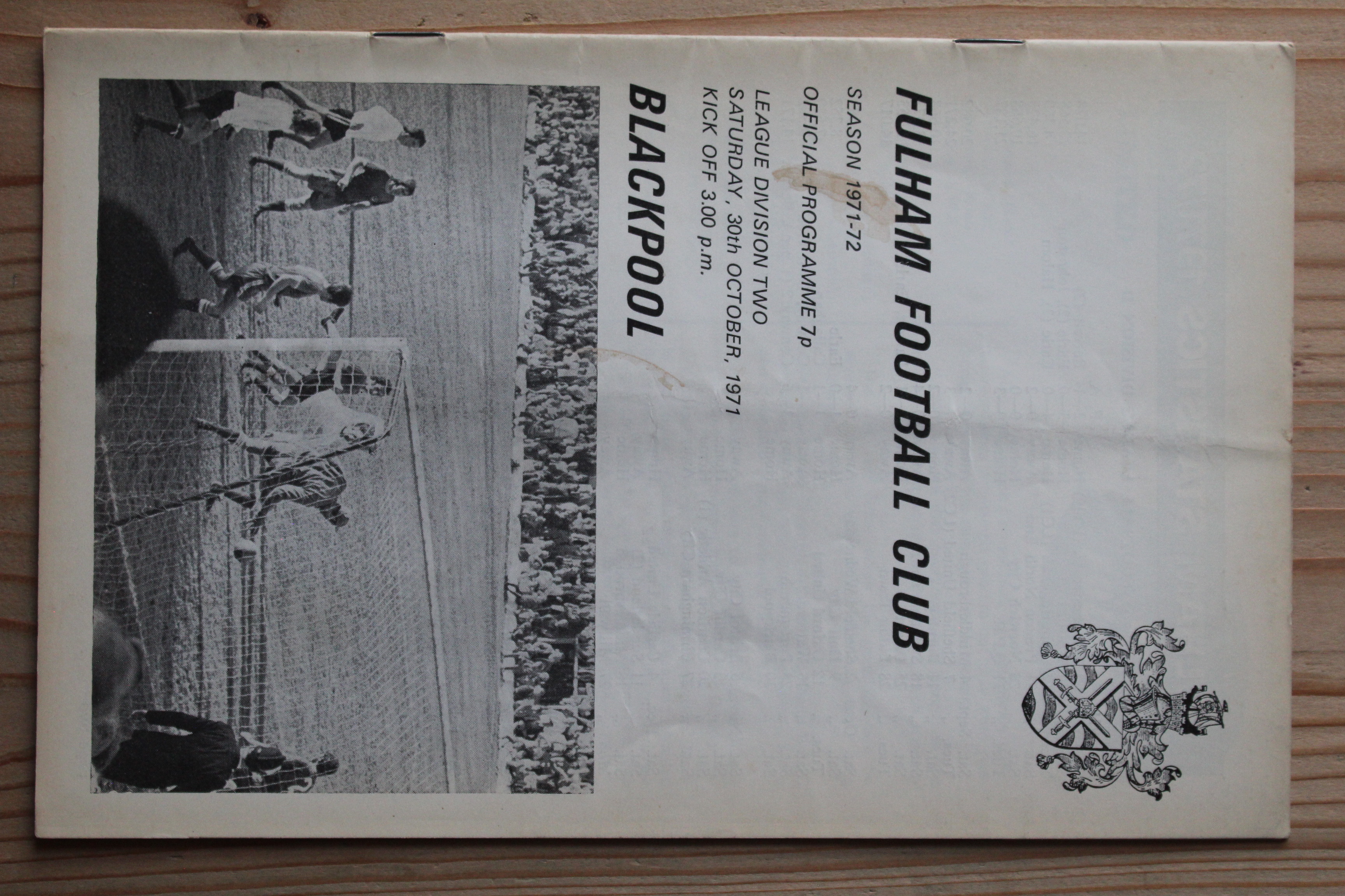 Fulham FC v Blackpool FC