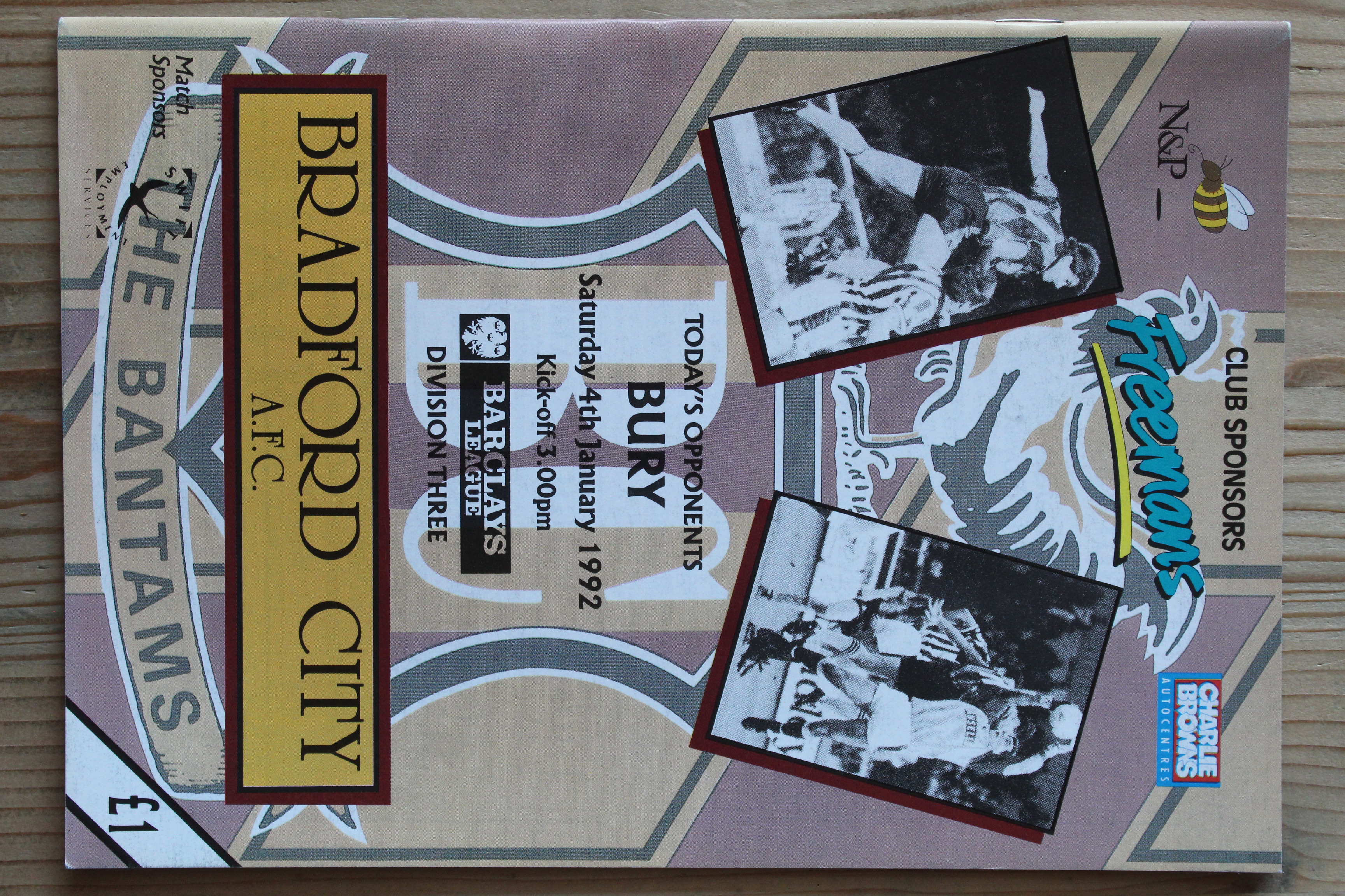 Bradford City FC v Bury FC