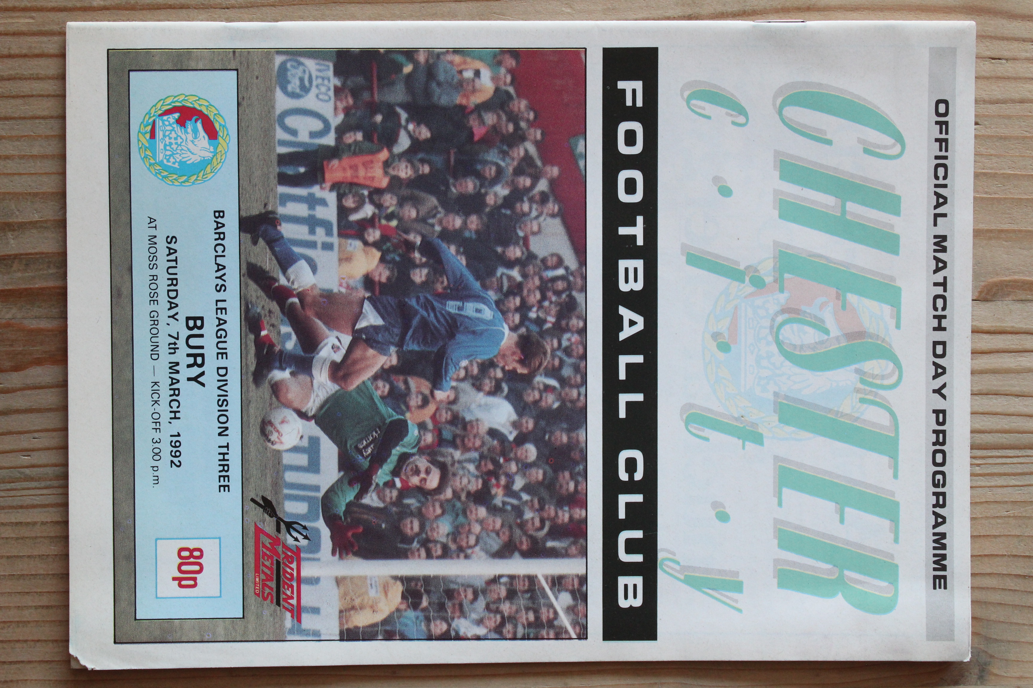 Chester City FC v Bury FC