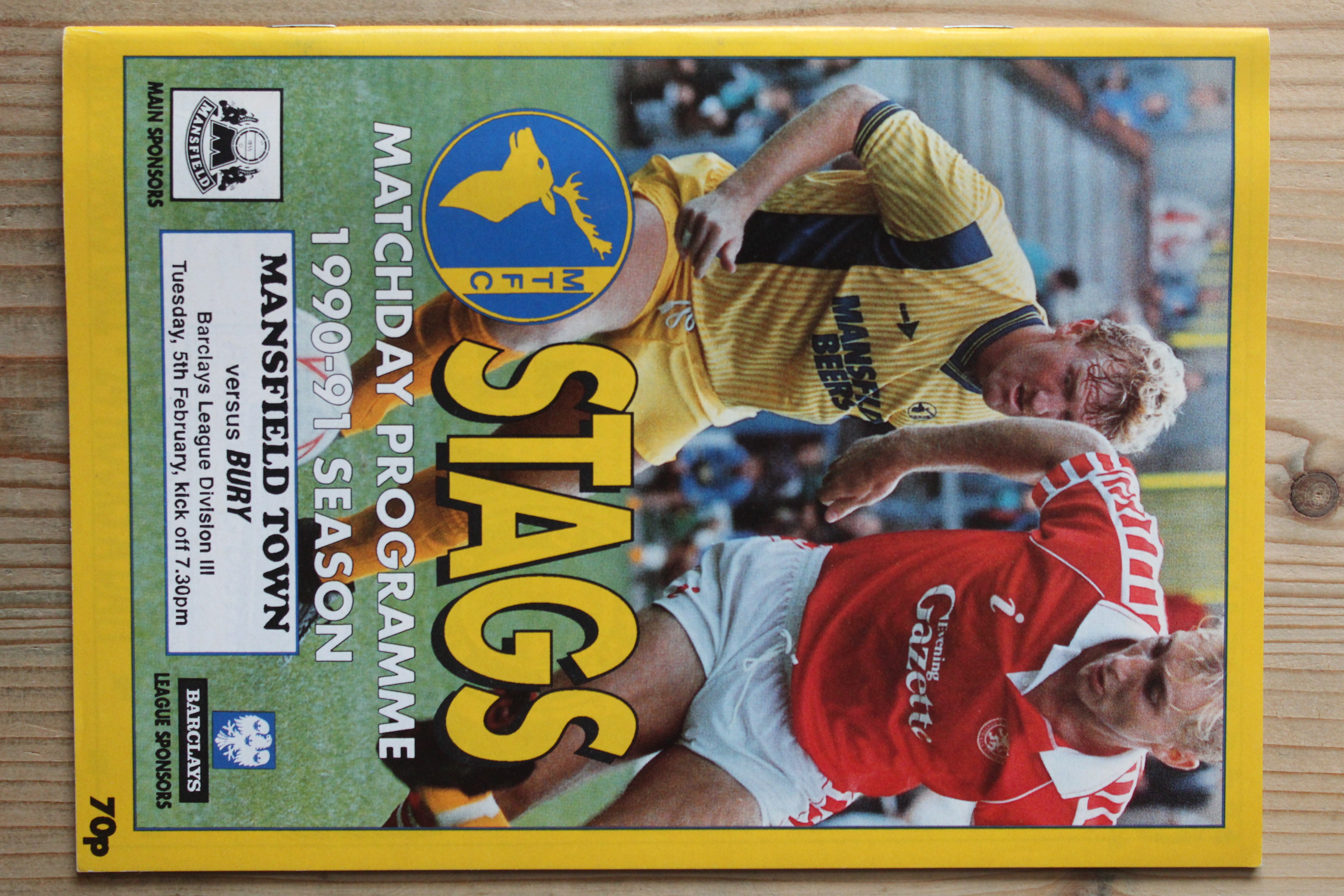 Mansfield Town FC v Bury FC