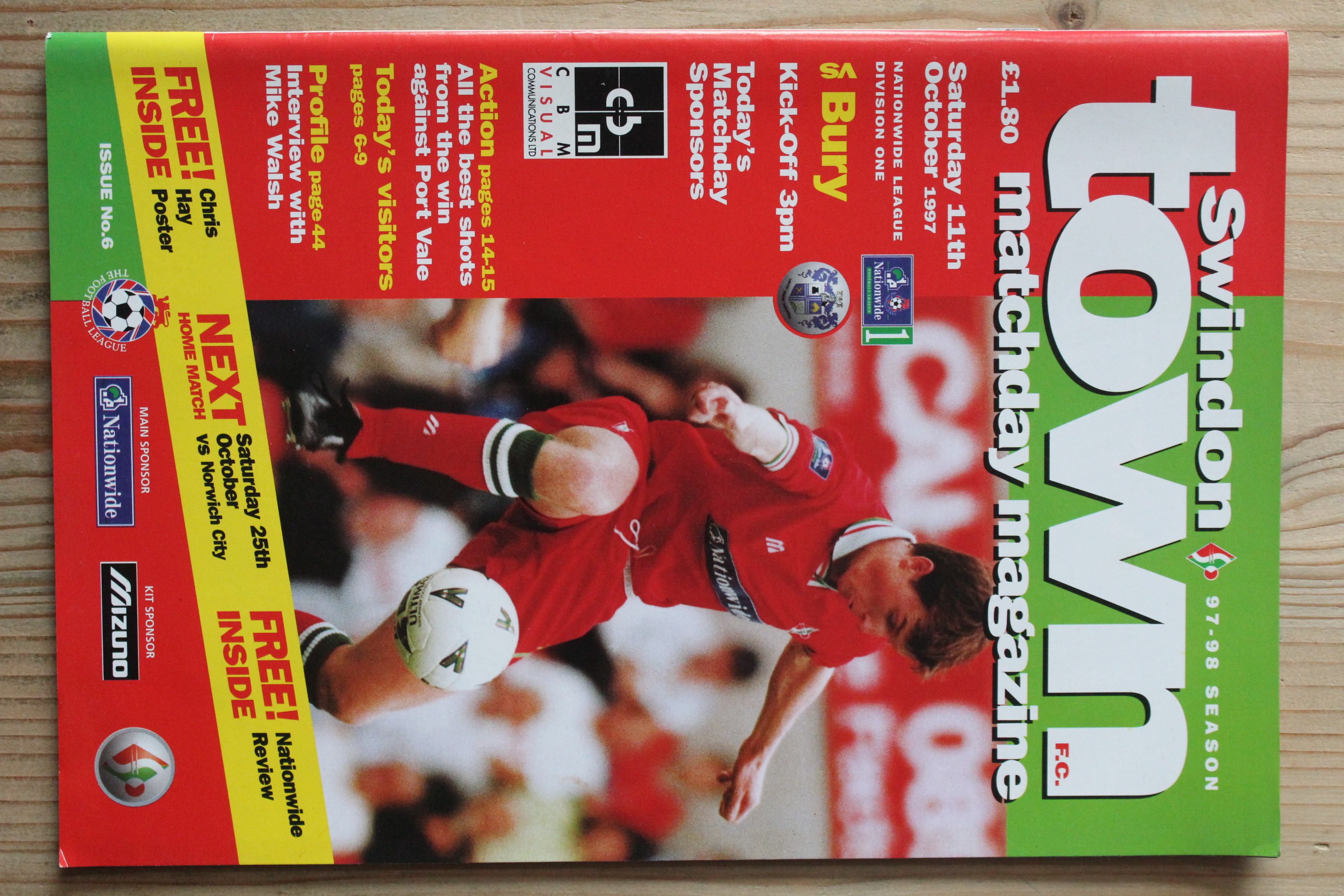 Swindon Town FC v Bury FC