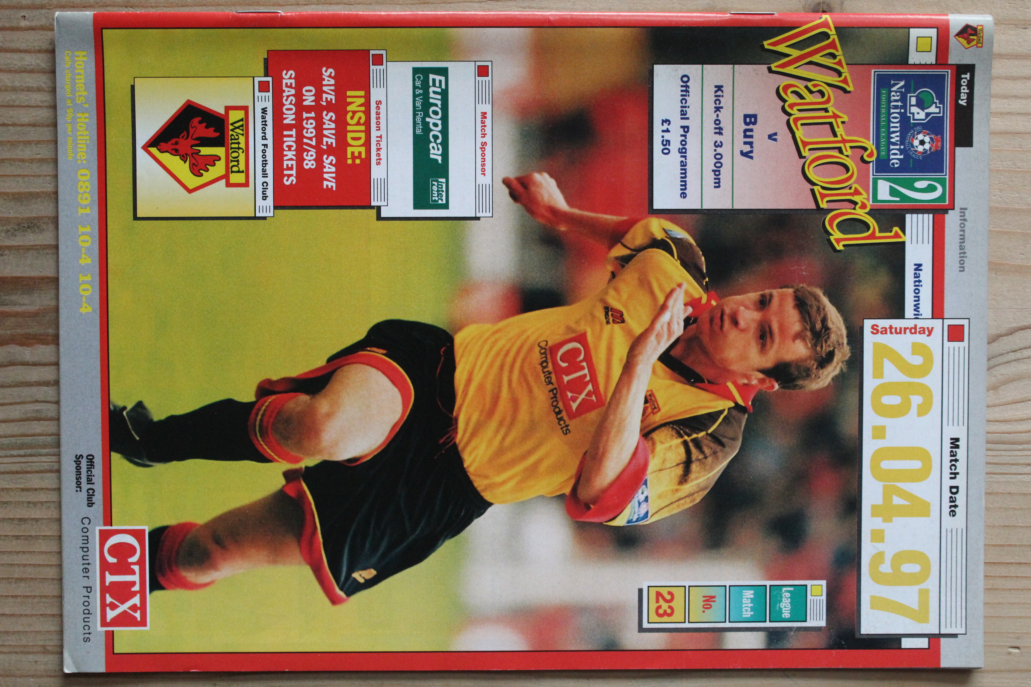 Watford FC v Bury FC