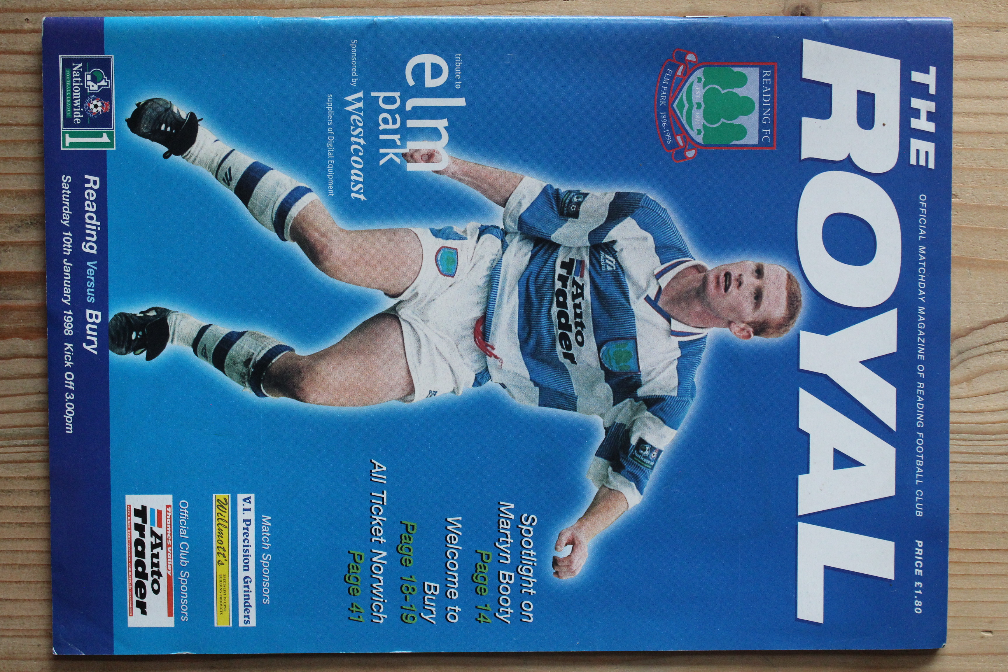 Reading FC v Bury FC