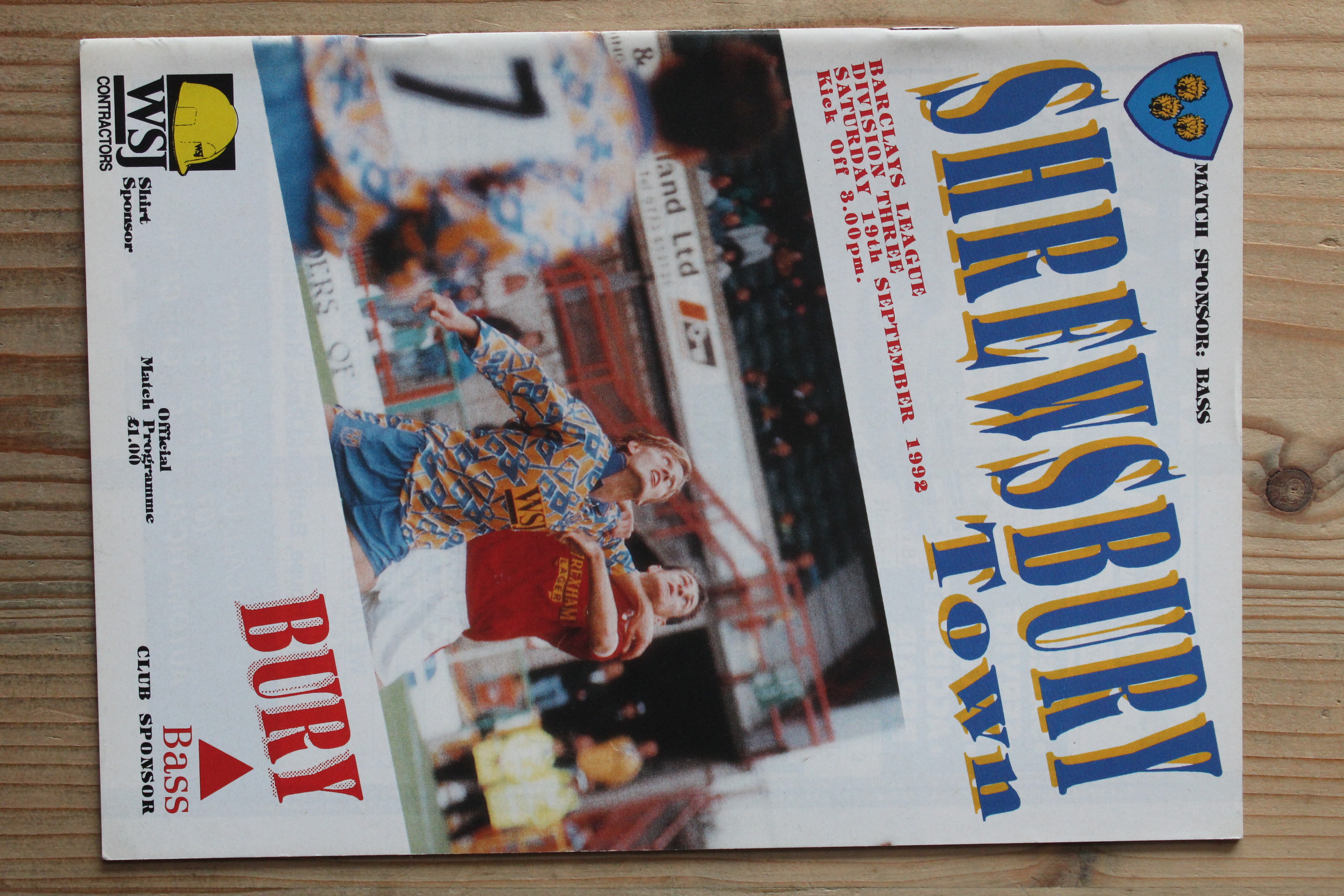 Shrewsbury Town FC v Bury FC