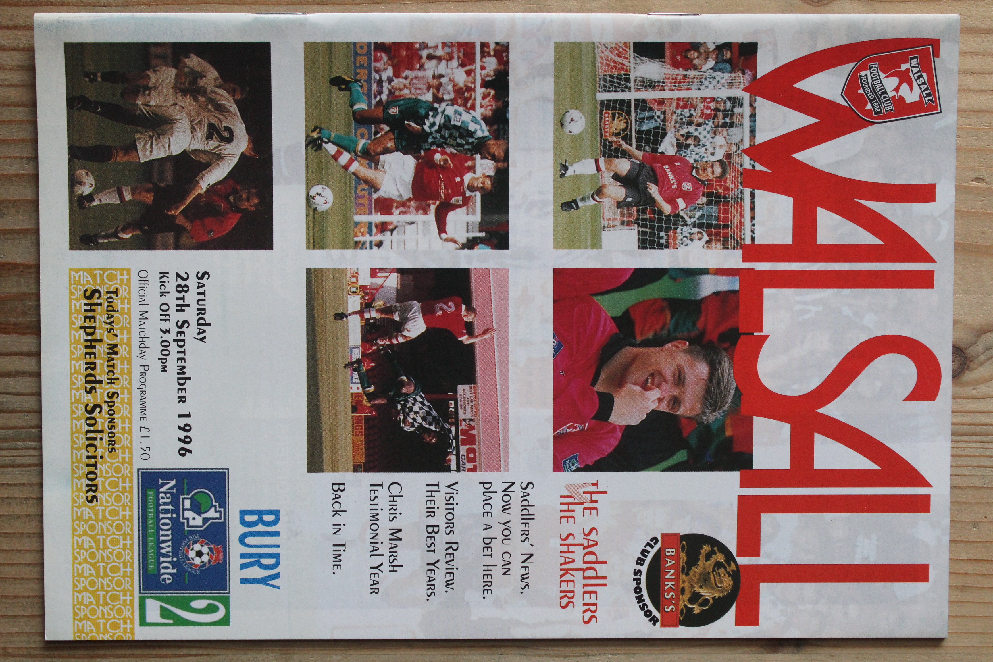 Walsall FC v Bury FC