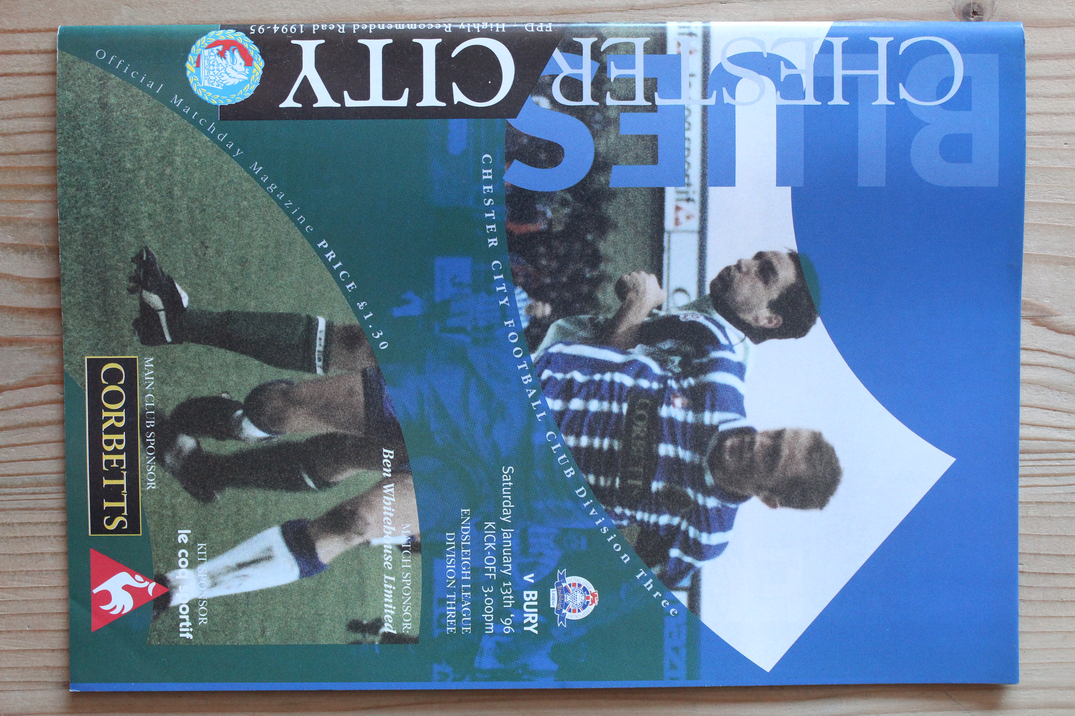 Chester City FC v Bury FC