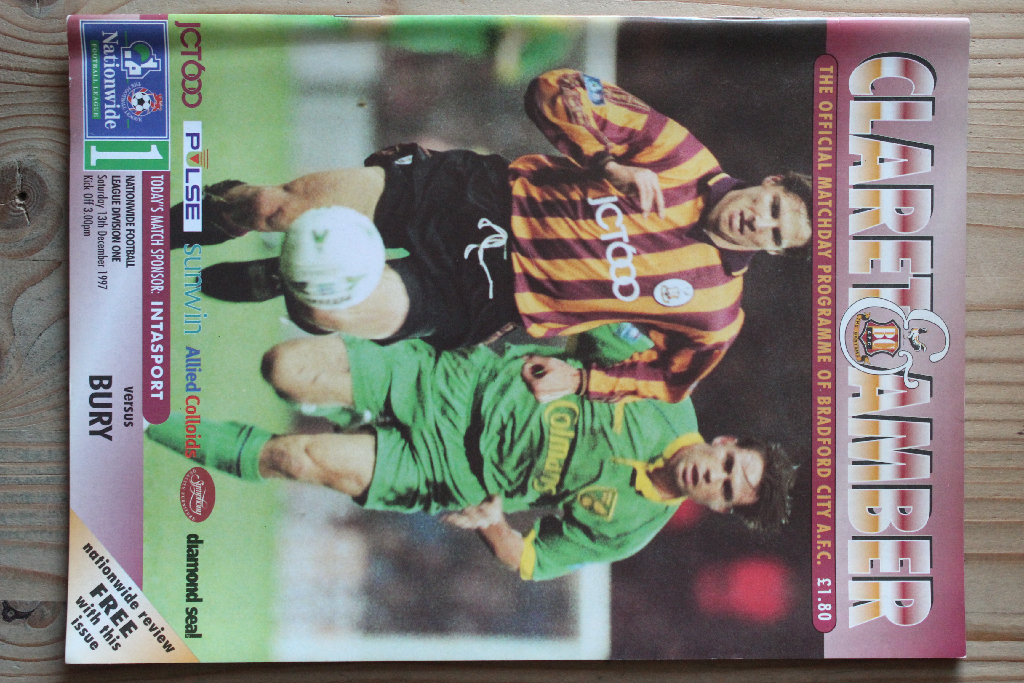 Bradford City FC v Bury FC