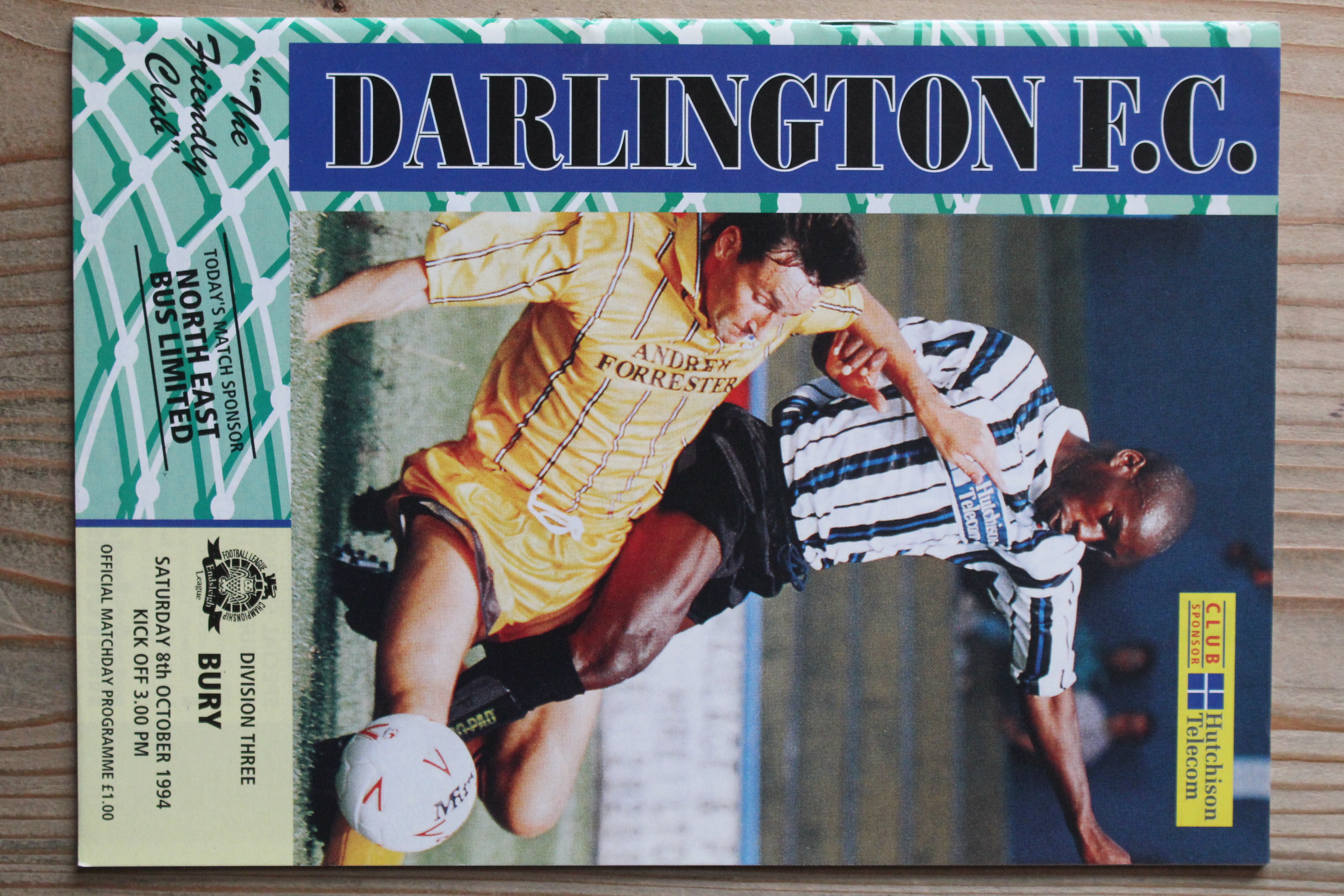 Darlington FC v Bury FC