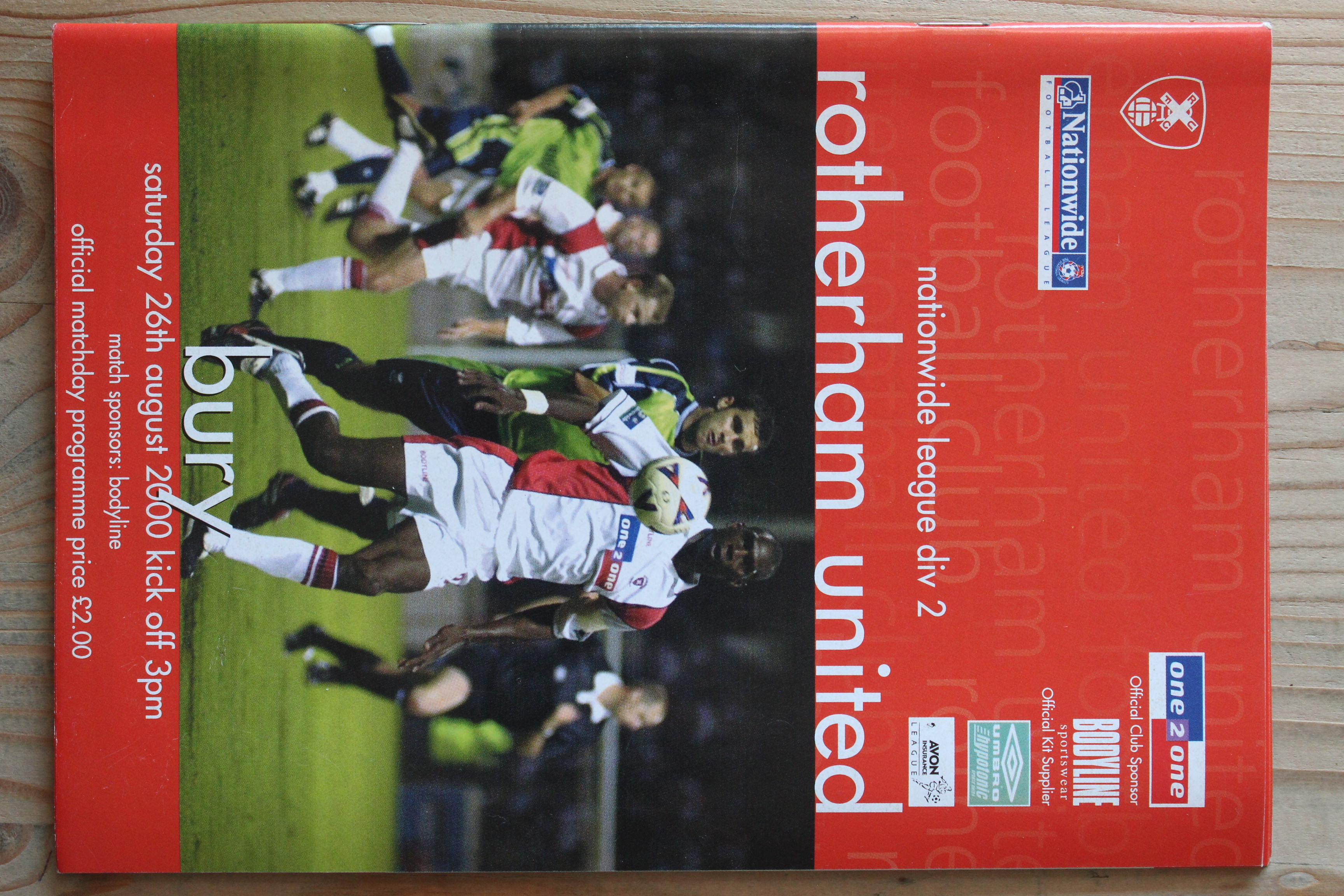 Rotherham United FC v Bury FC