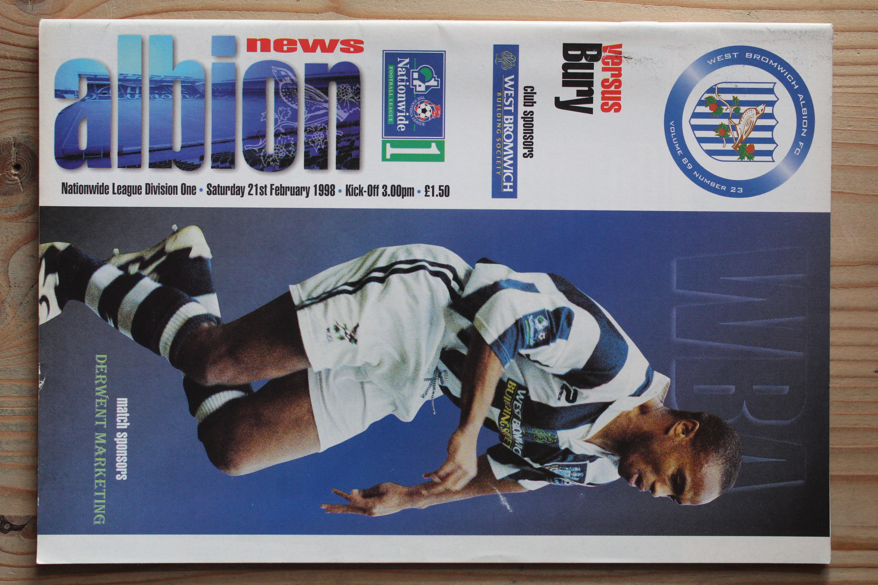 West Bromwich Albion FC  v Bury FC
