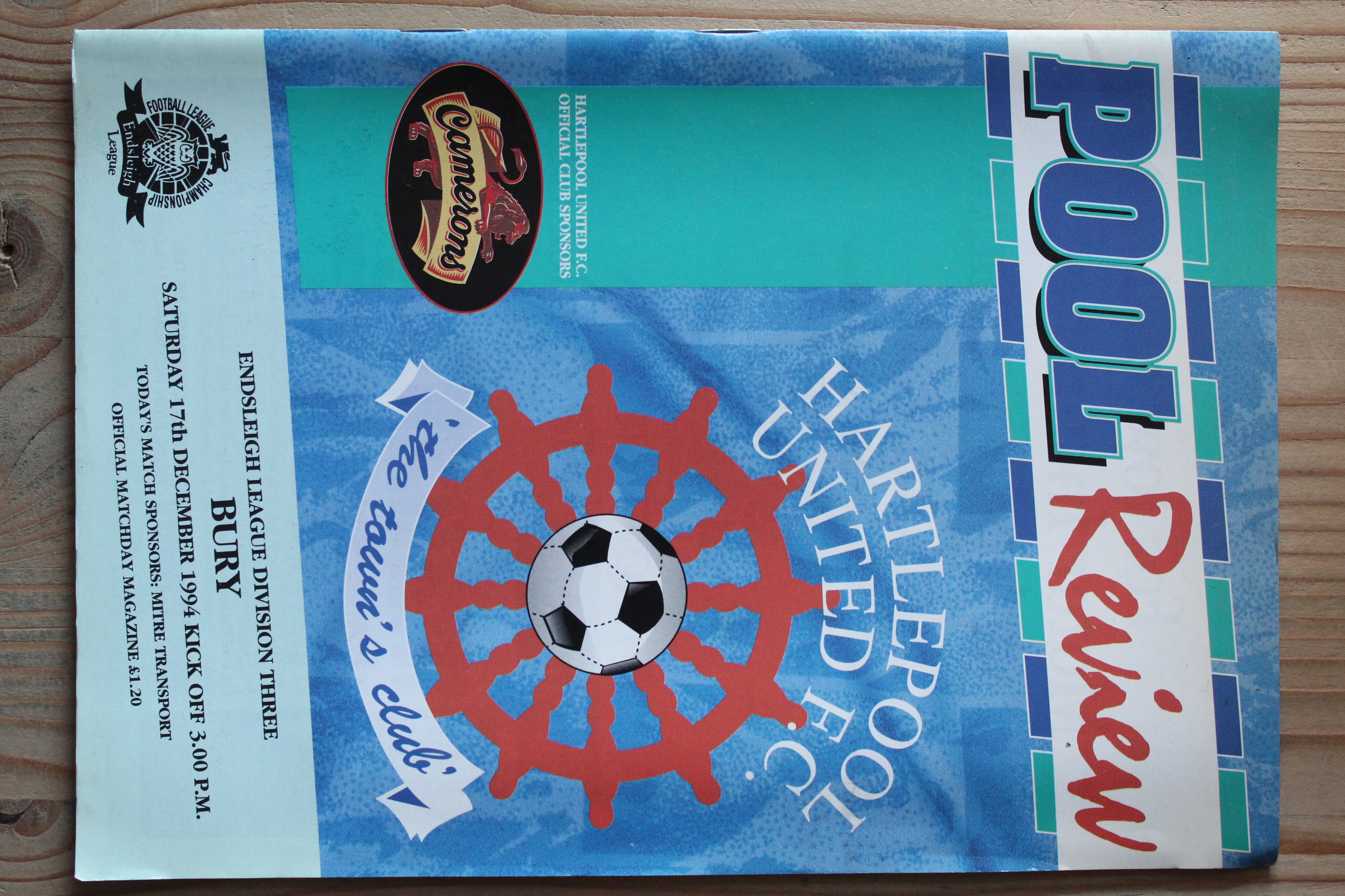 Hartlepool United v Bury FC