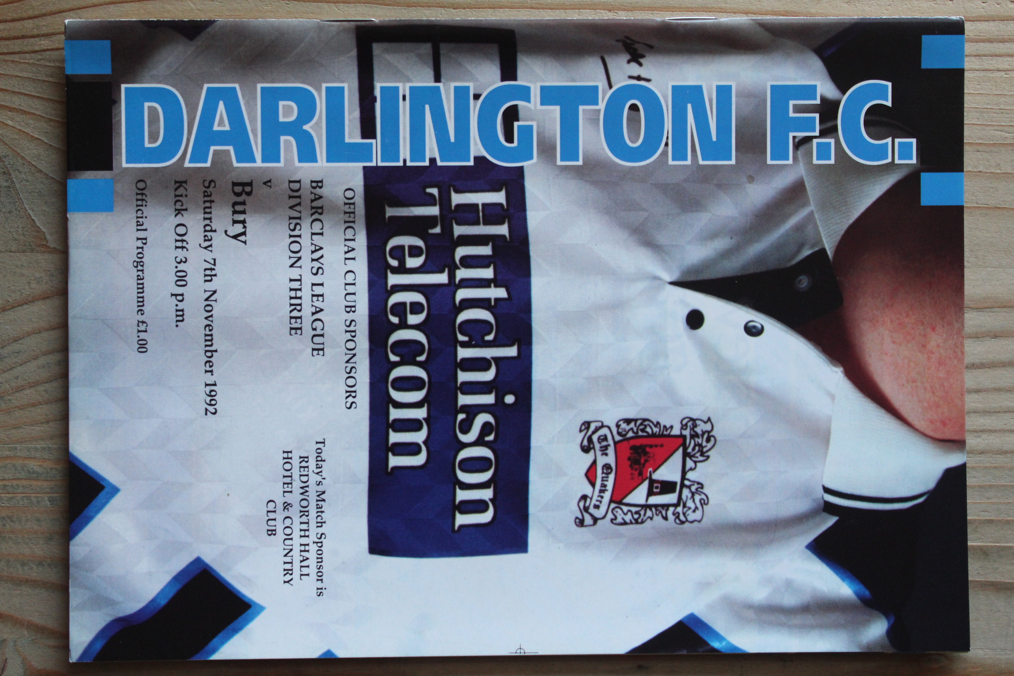Darlington FC v Bury FC