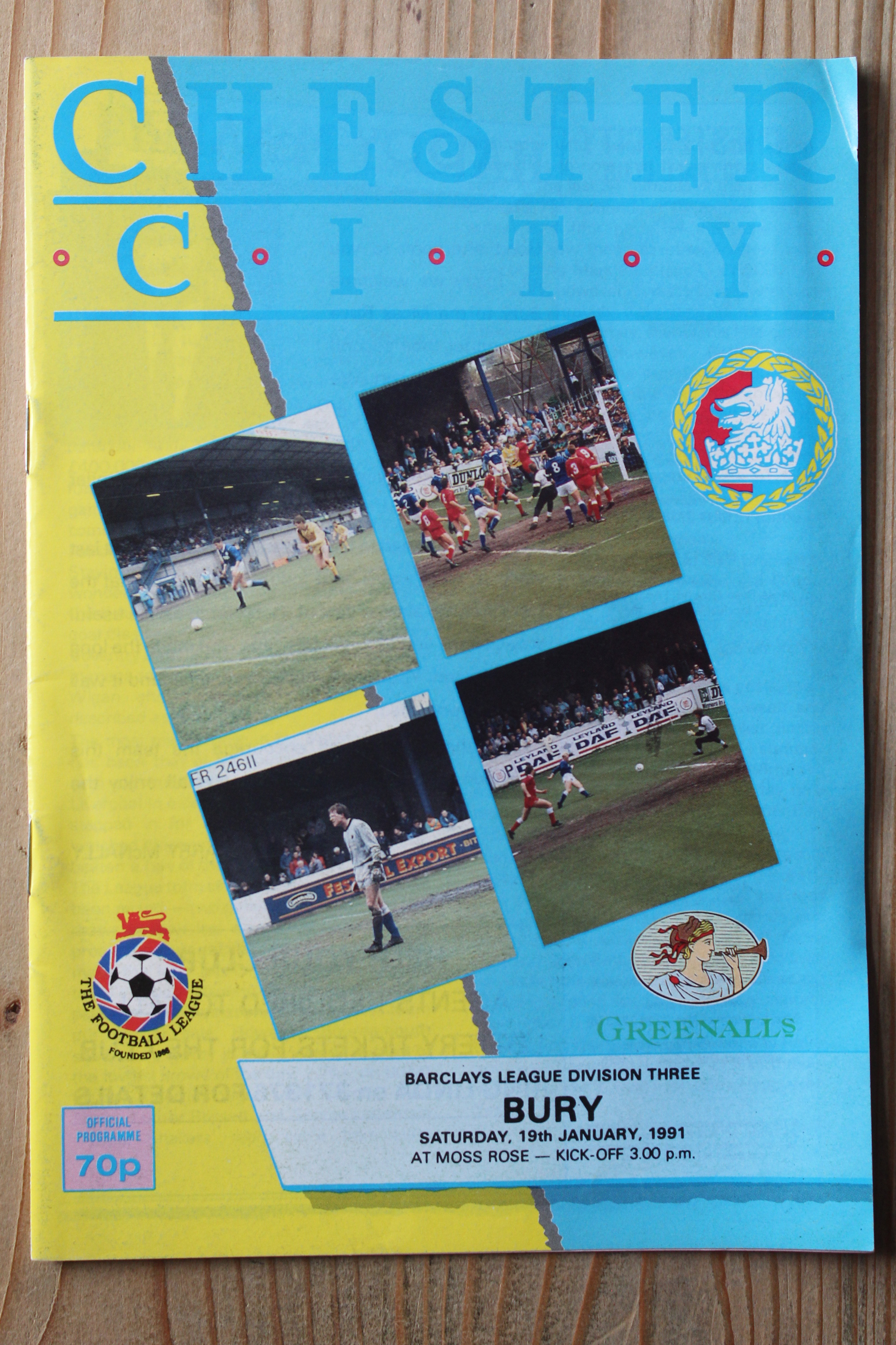 Chester City FC v Bury FC