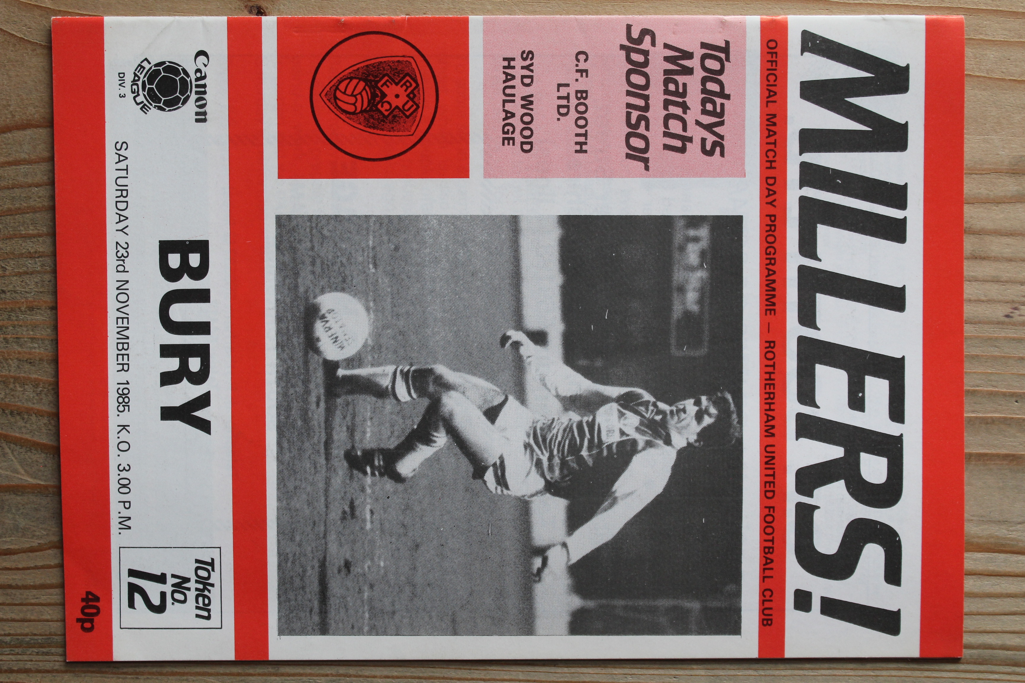 Rotherham United FC v Bury FC