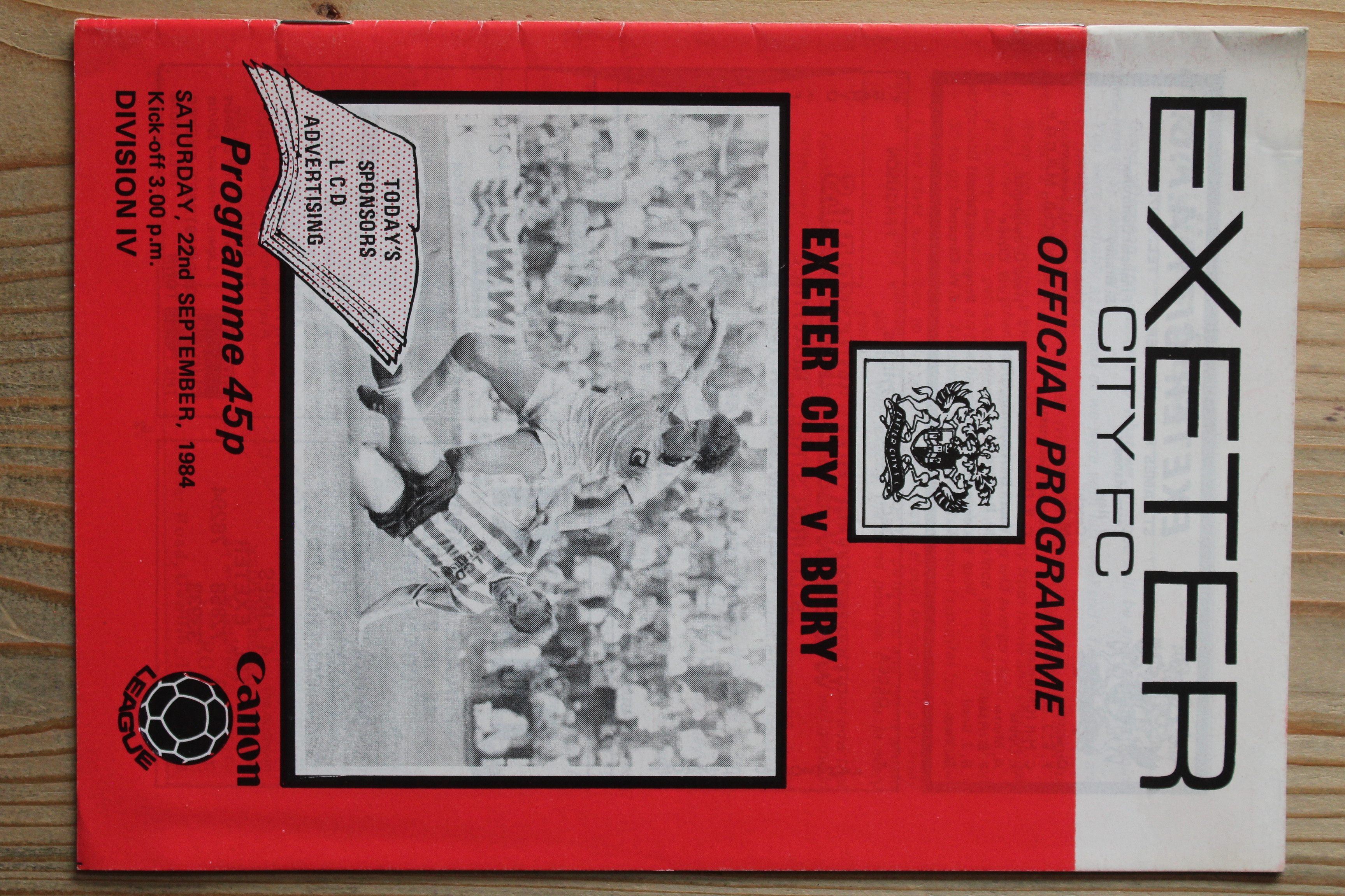 Exeter City FC v Bury FC