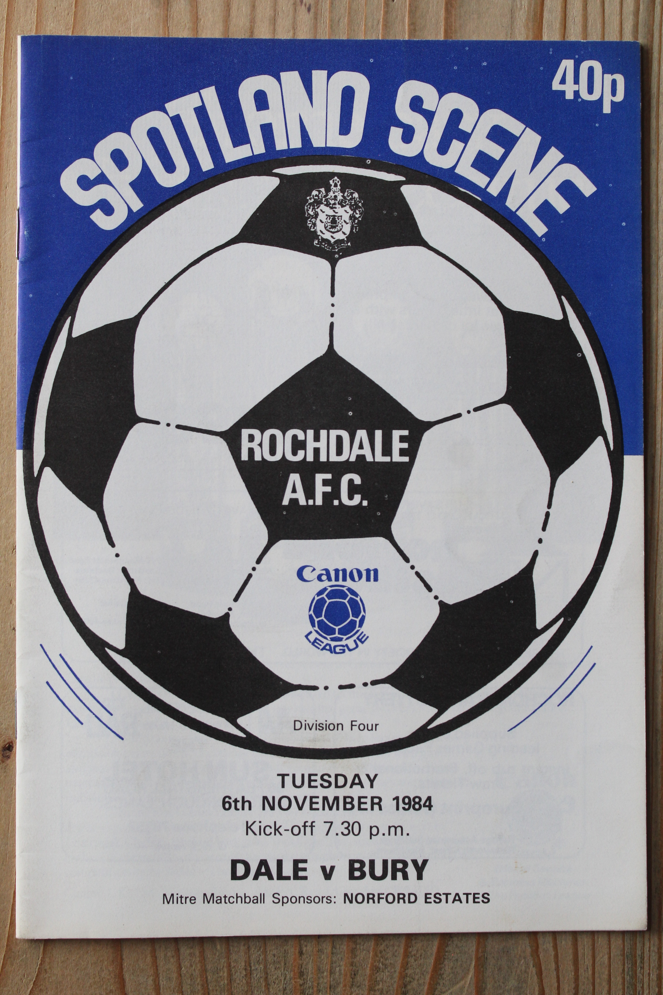 Rochdale FC v Bury FC