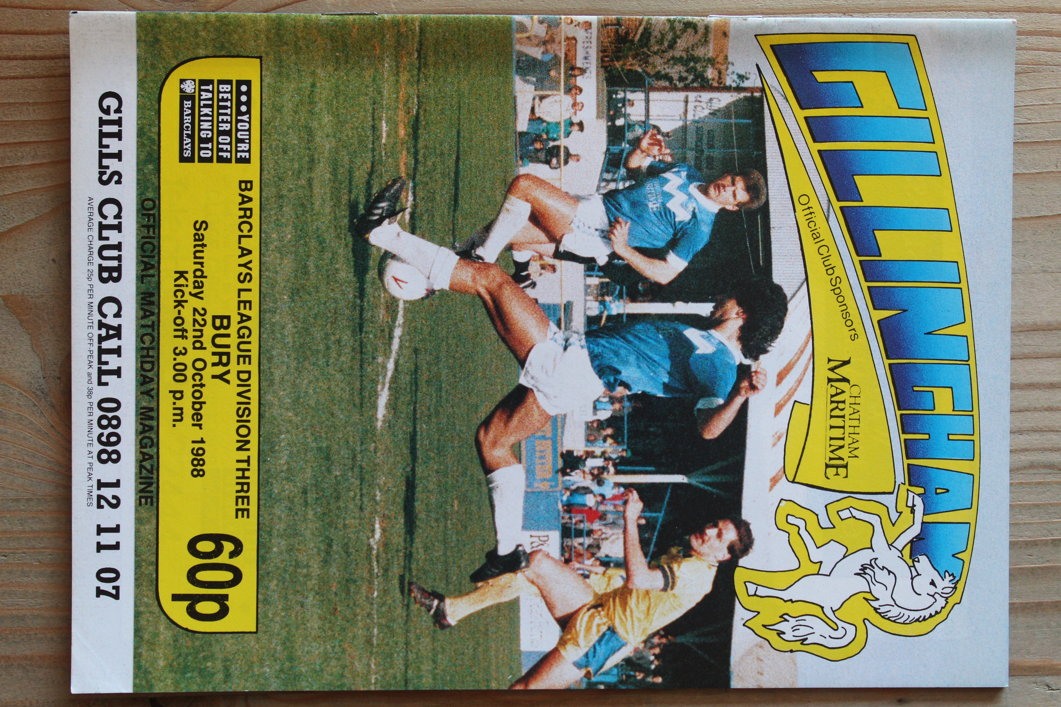 Gillingham FC v Bury FC