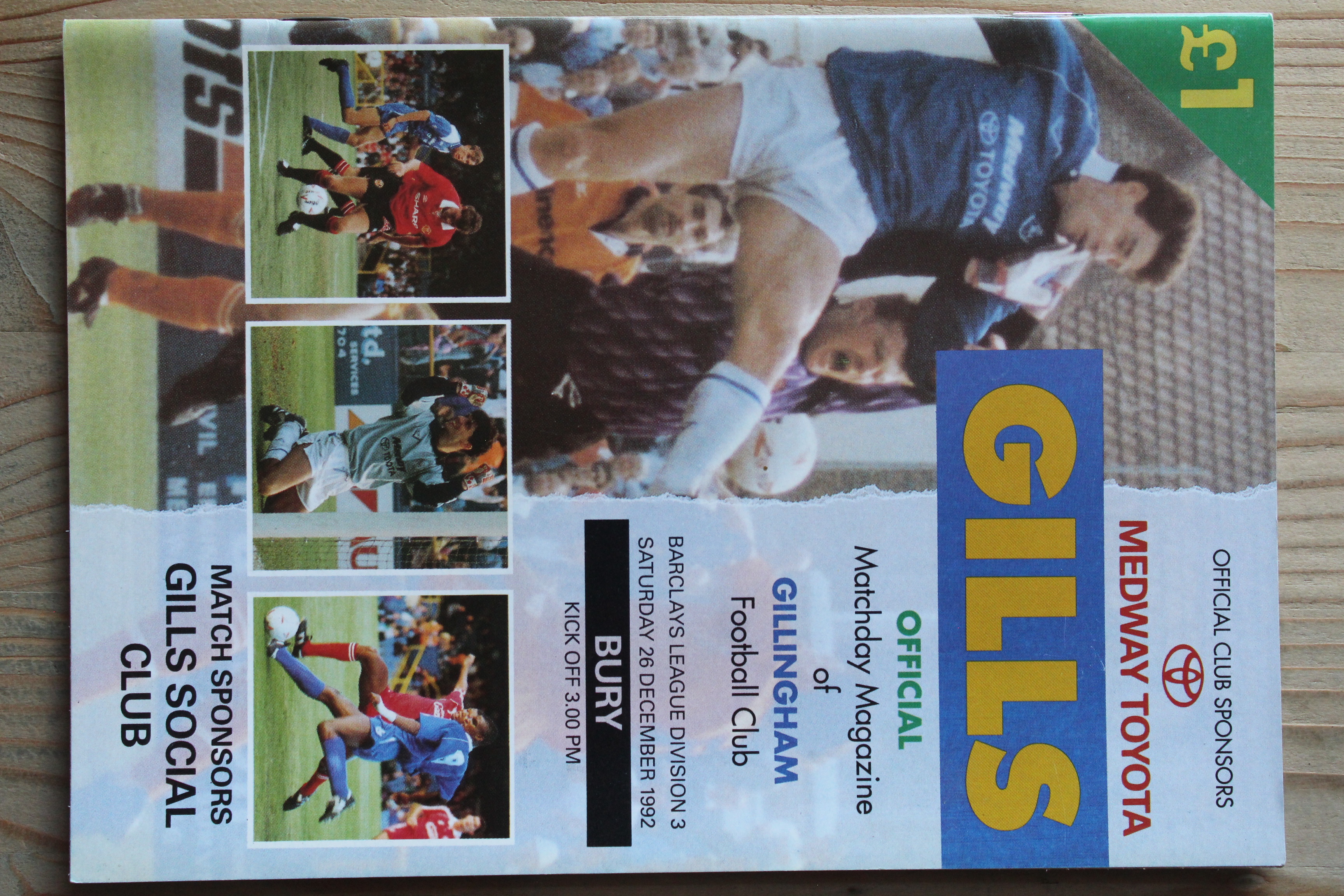 Gillingham FC v Bury FC