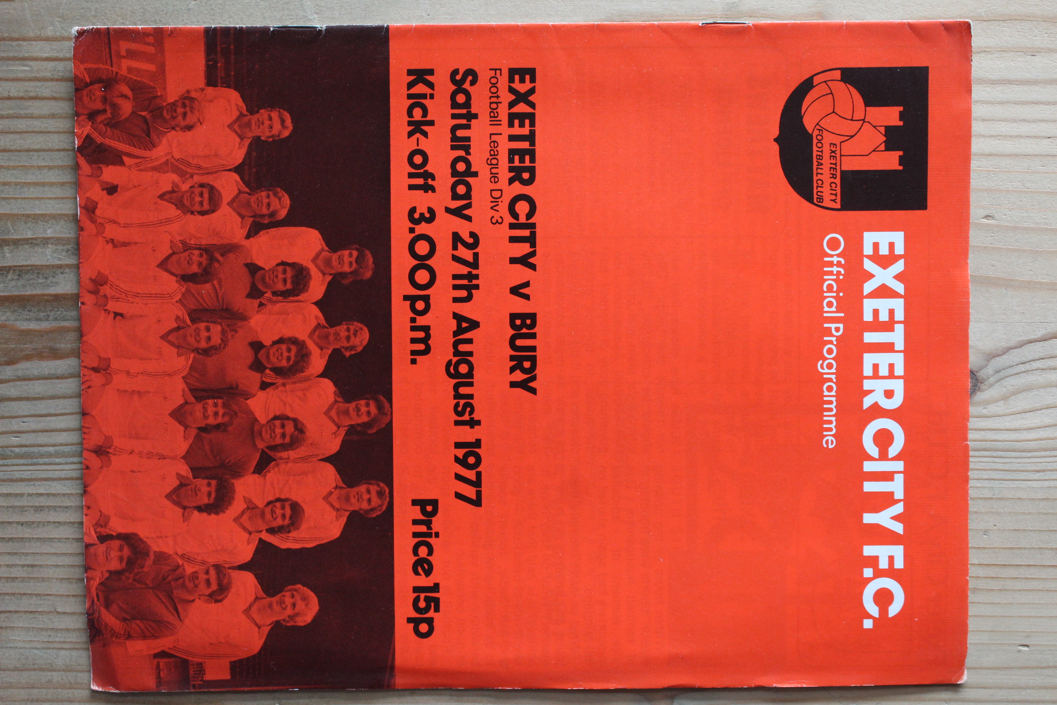 Exeter City FC v Bury FC
