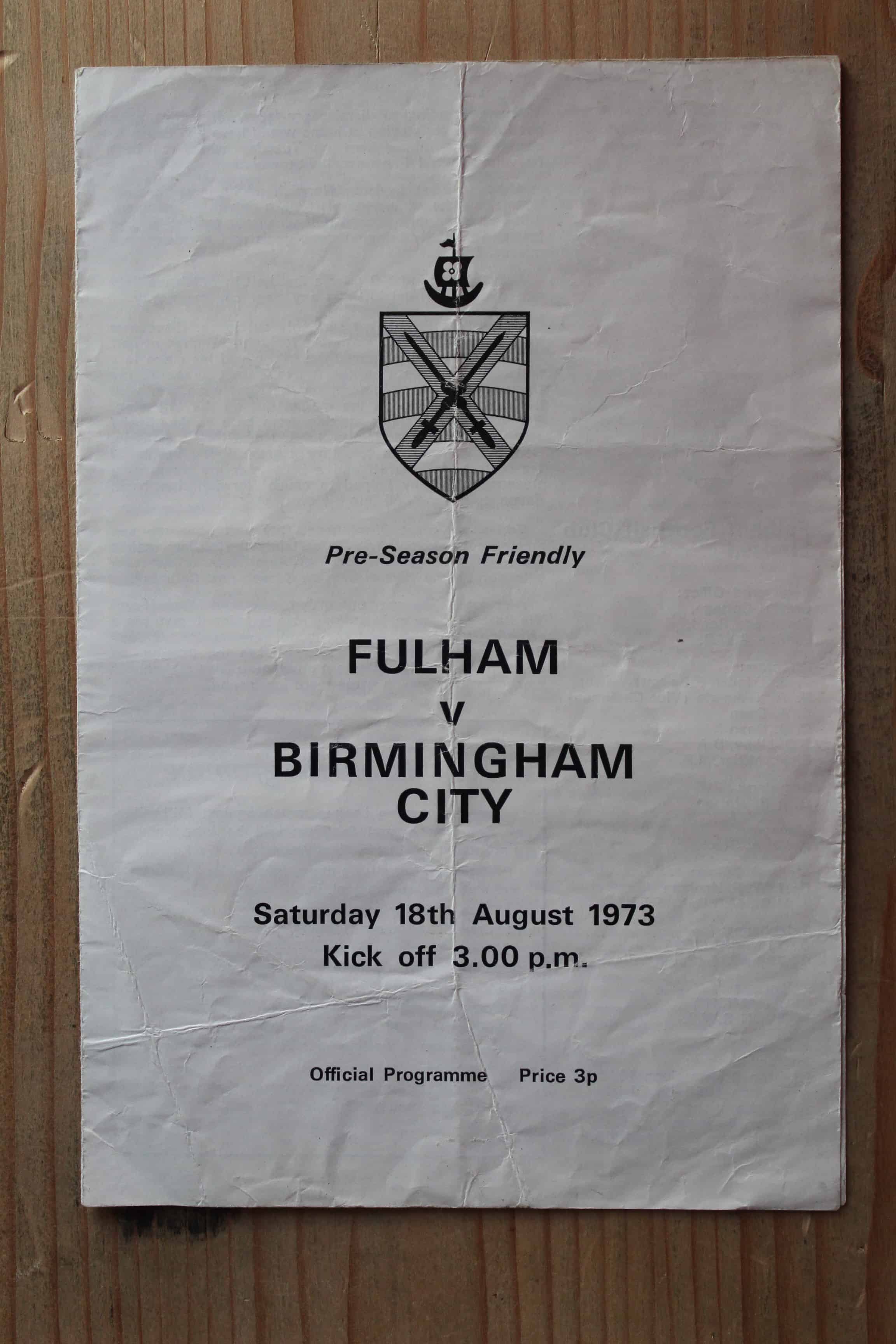 Fulham FC v Birmingham City FC