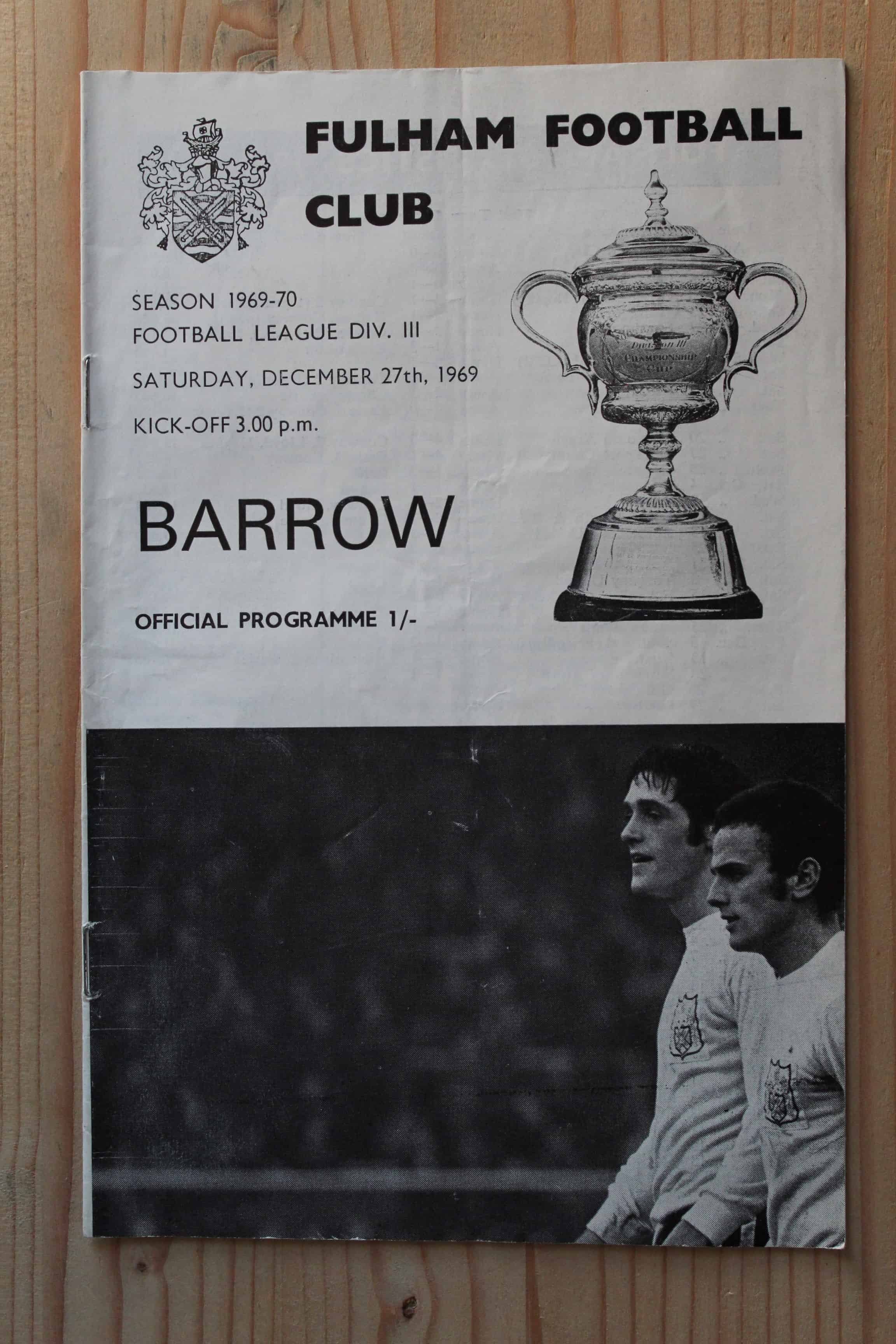 Fulham FC v Barrow