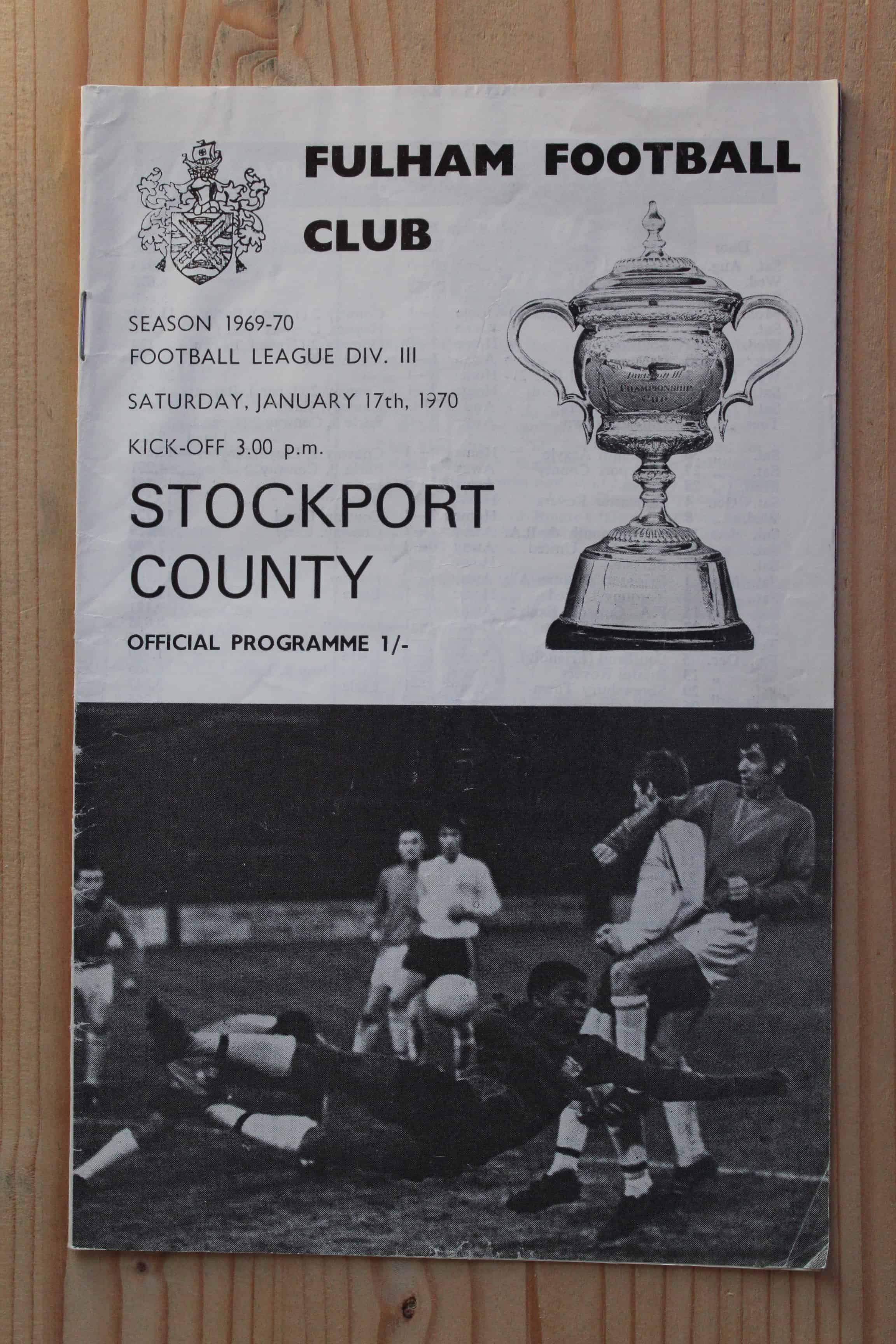 Fulham FC v Stockport County FC