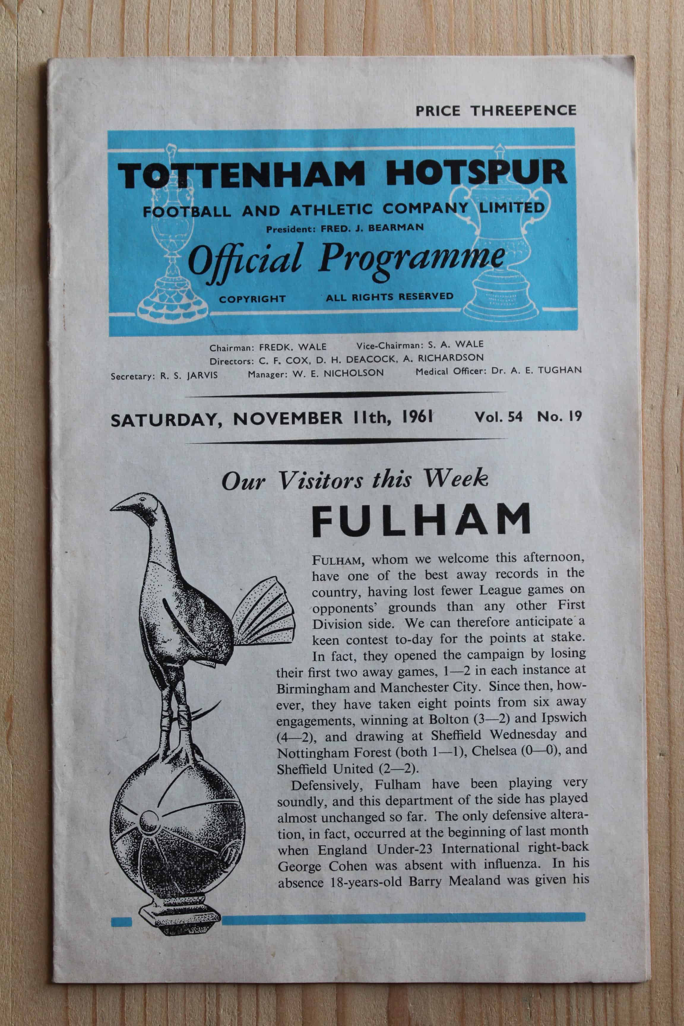 Tottenham Hotspur FC v Fulham FC