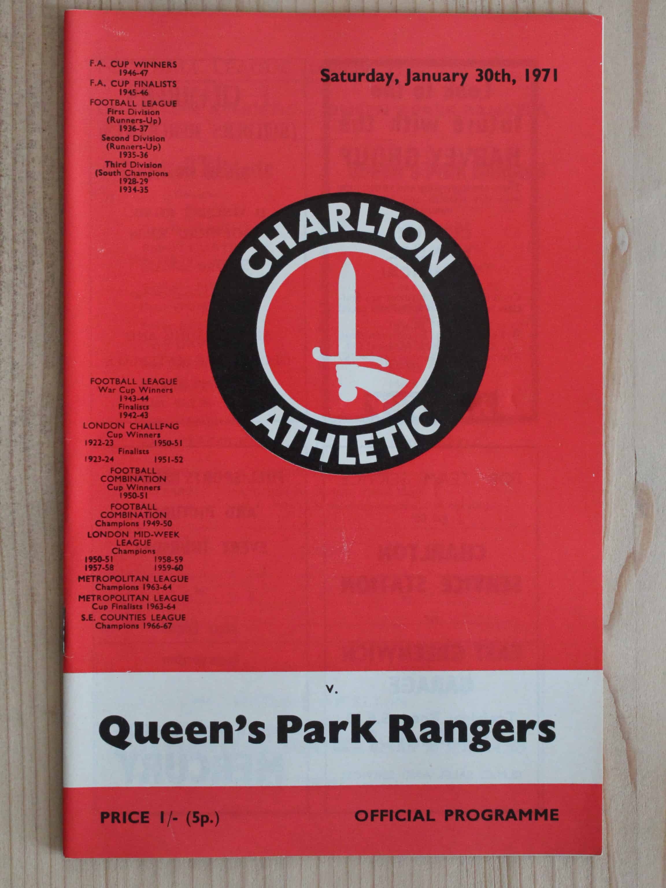 Charlton Athletic FC v Queens Park Rangers FC