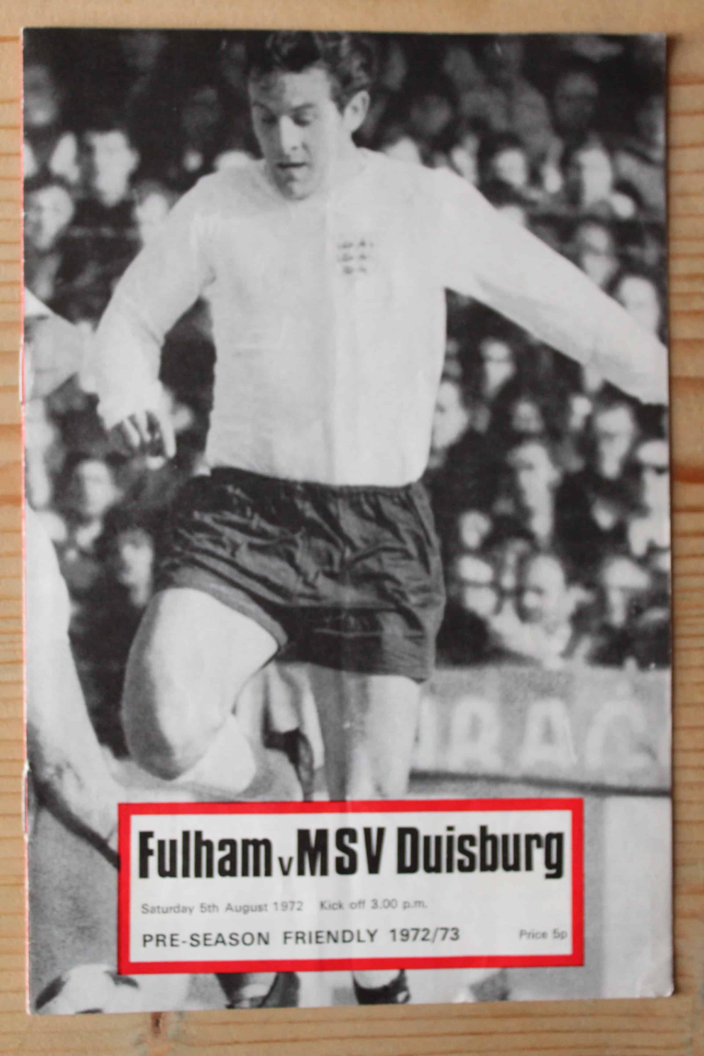 Fulham FC v Duisburg