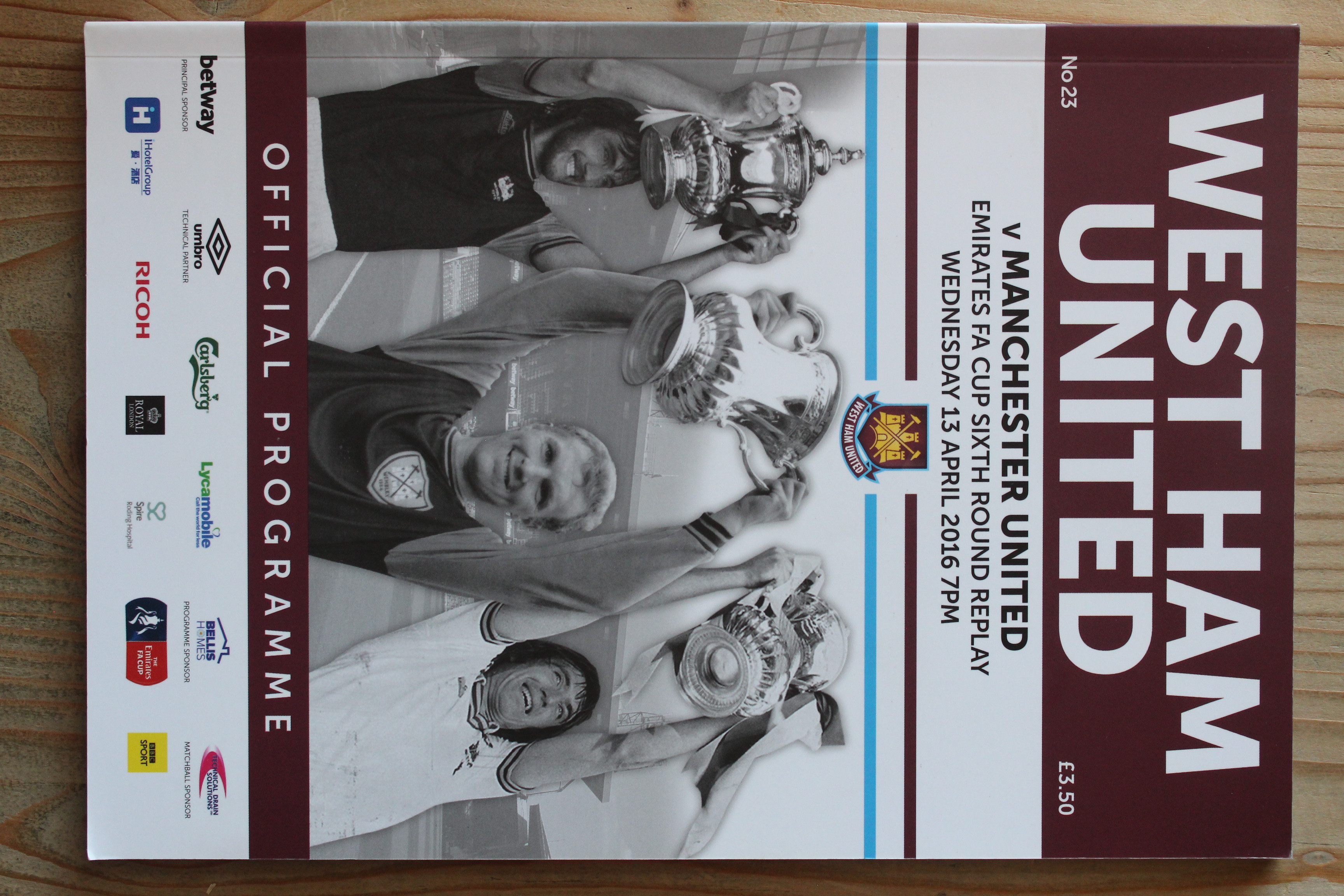 West Ham United FC v Manchester United FC