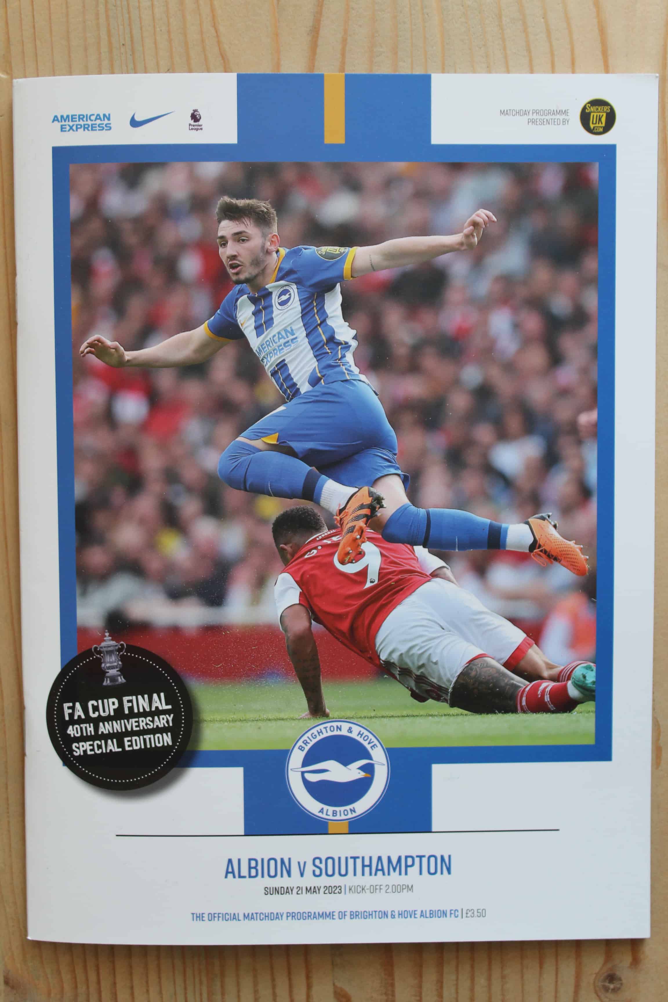 Brighton & Hove Albion FC v Southampton FC